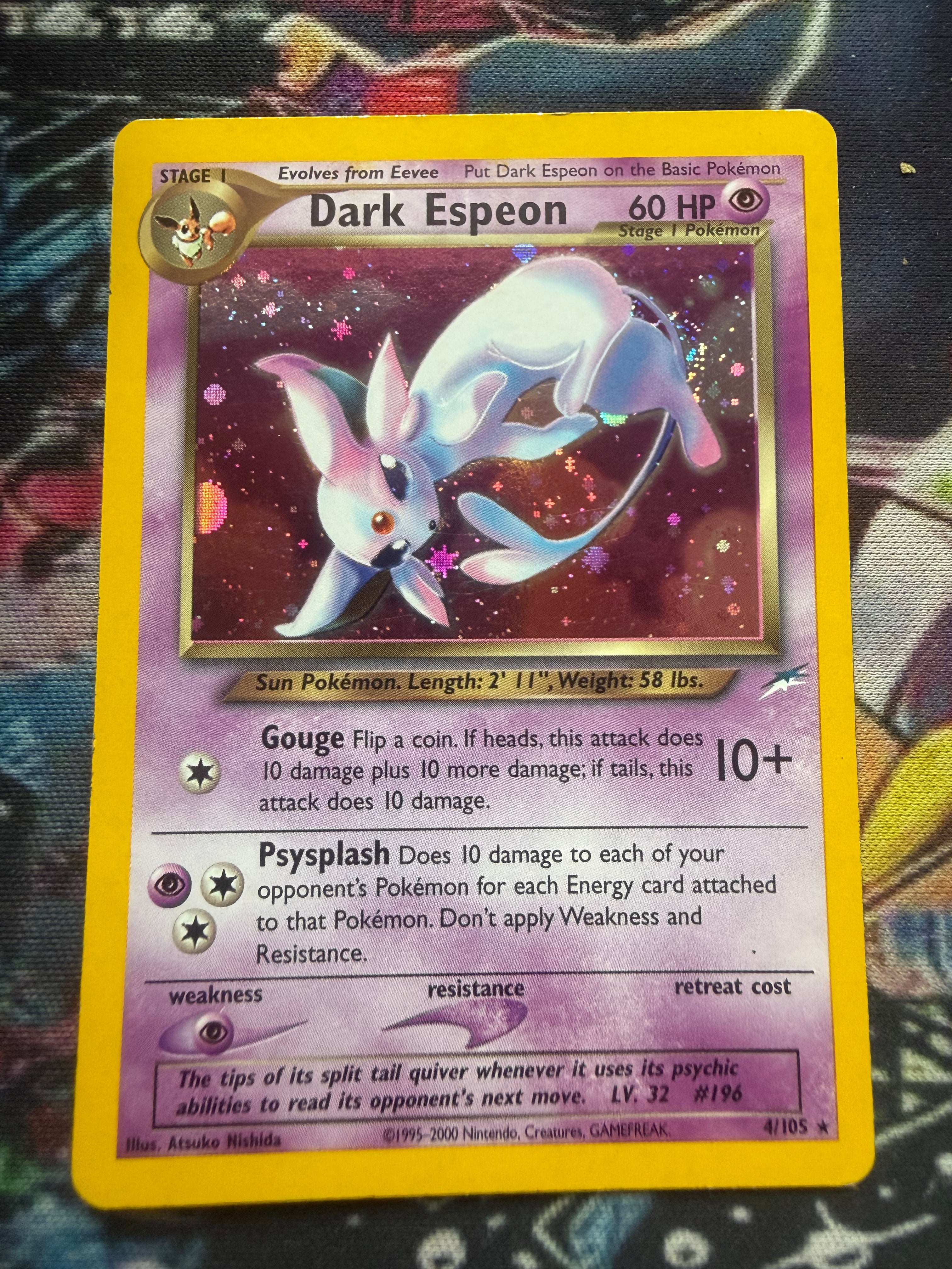 Dark Espeon raw holo eng good