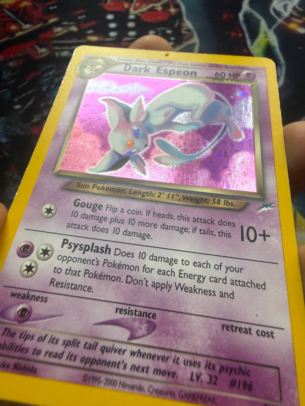 Dark Espeon raw holo eng good