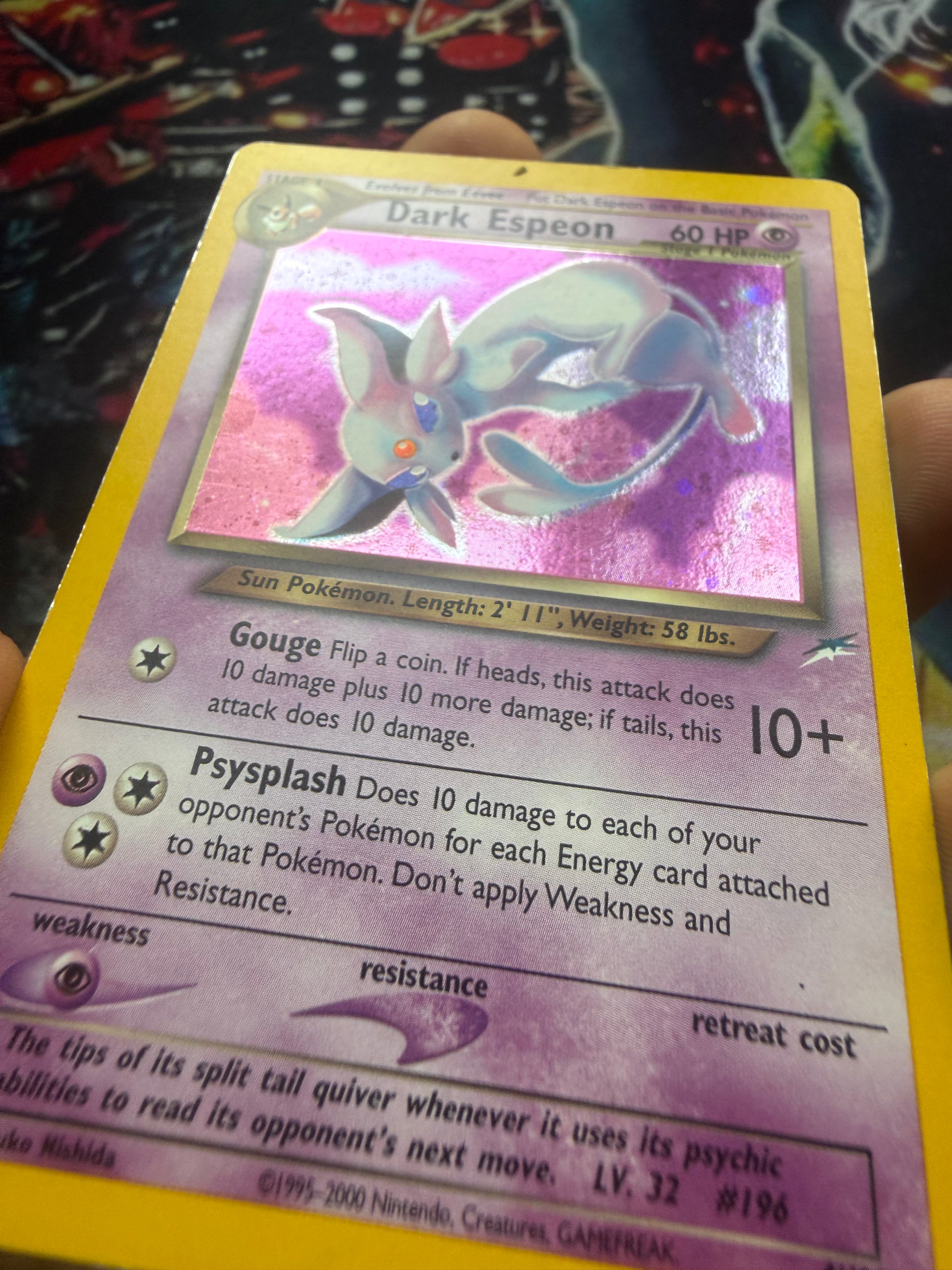 Dark Espeon raw holo eng good