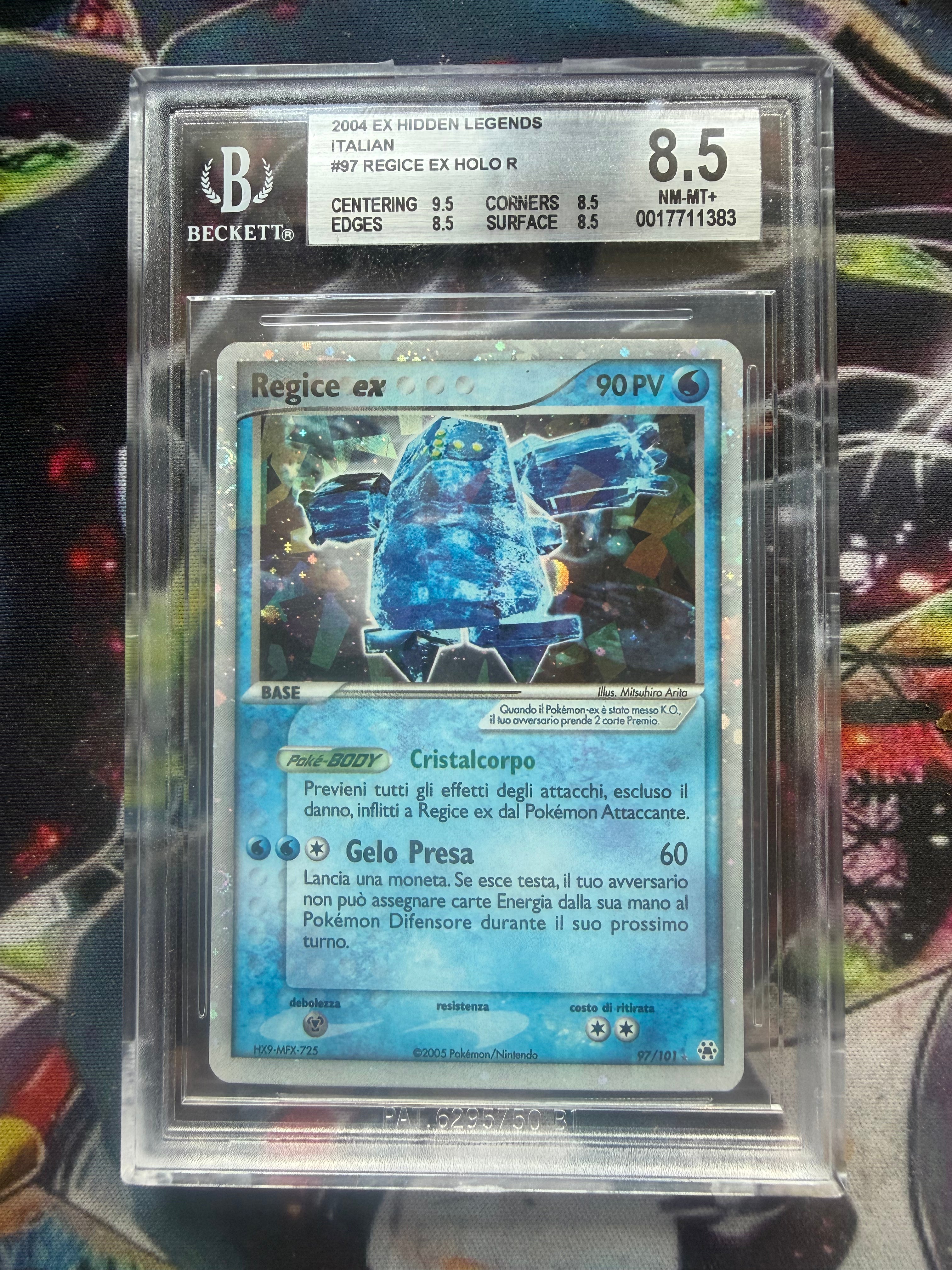 Regiice EX - Carta Pokémon Gradata BGS 8.5