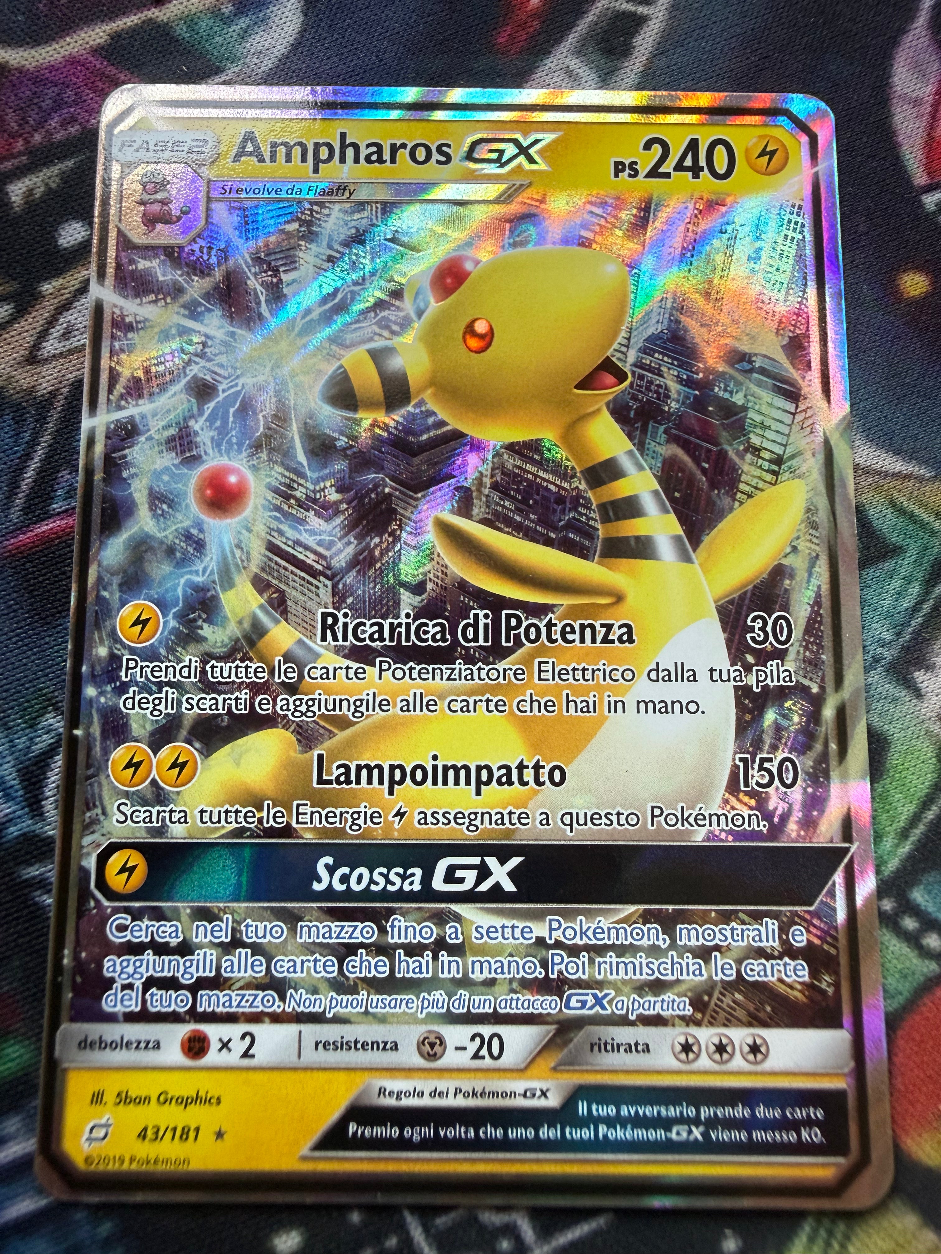 Ampharos GX — Carta Pokémon Raw NM