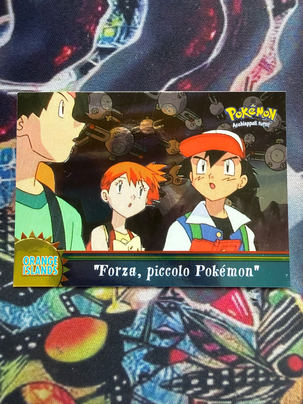 Tops Pokémon Orange Island Ash Misty Brock Holo