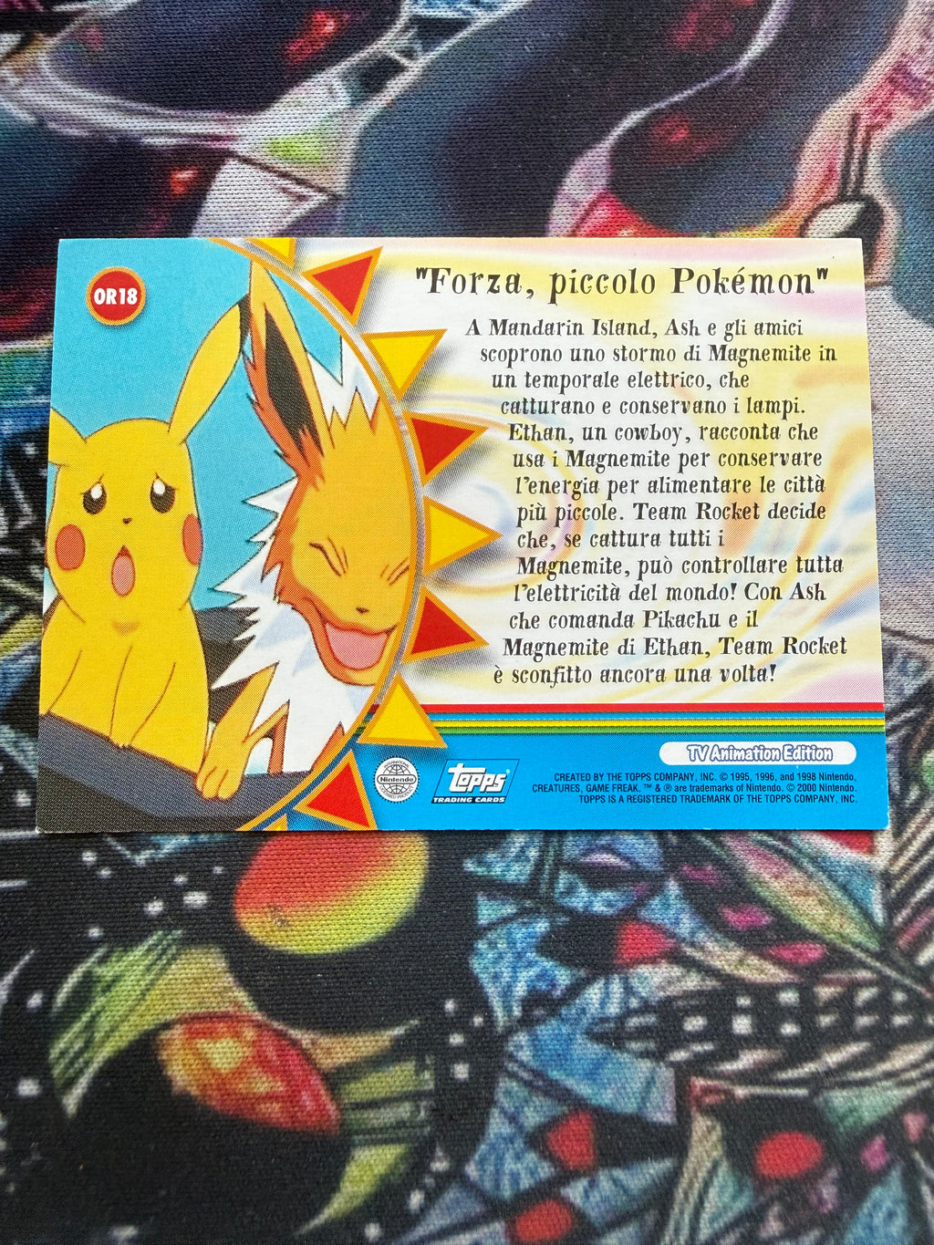 Tops Pokémon Orange Island Ash Misty Brock Holo