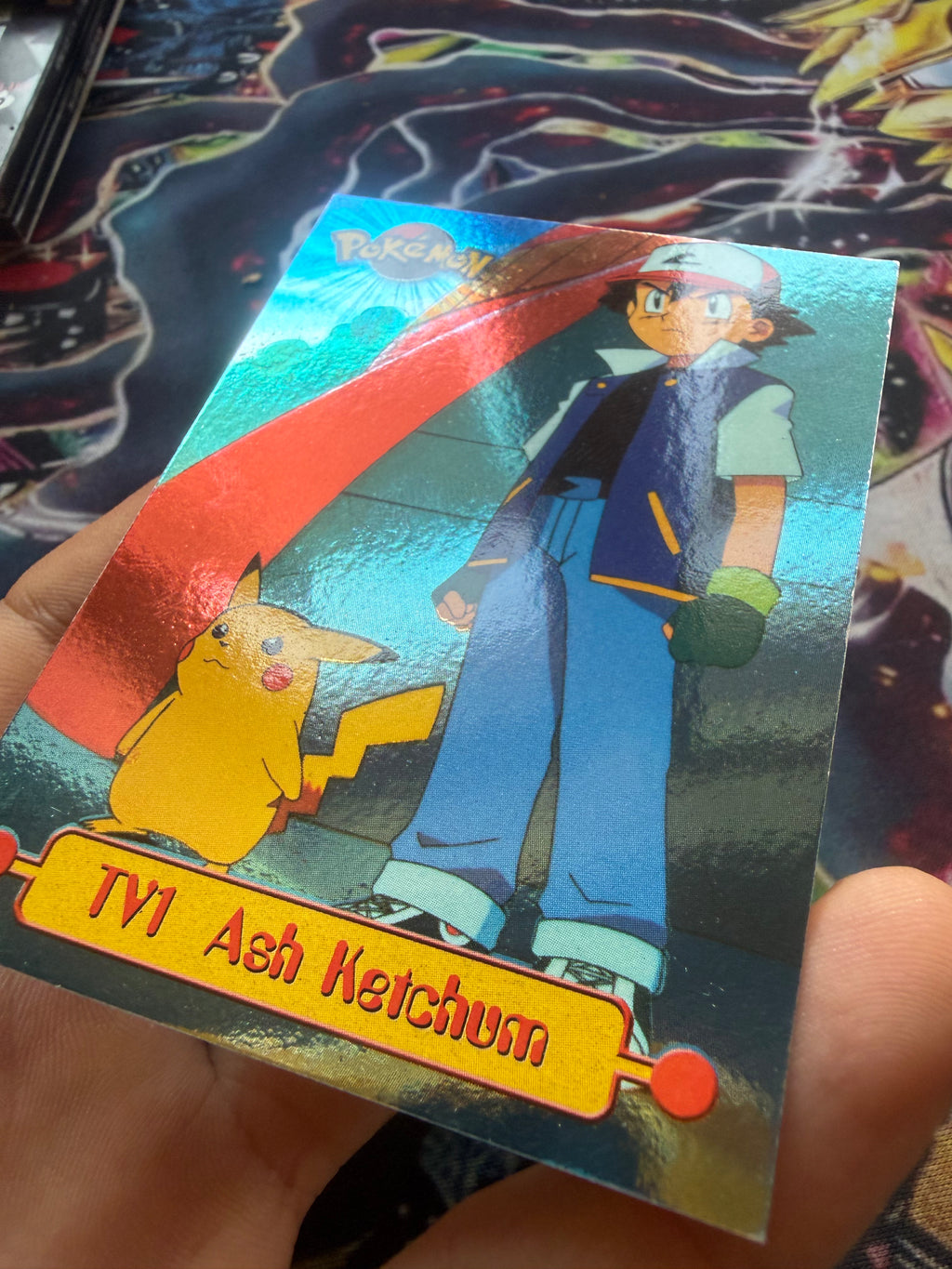 Tops Pokémon TV1 Ash  Holo