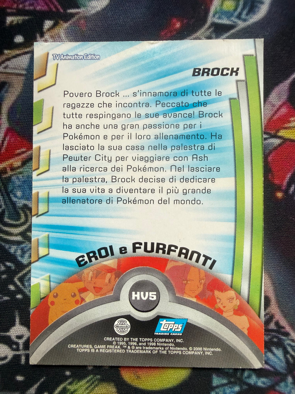 Tops Pokémon TV1 Brock No Holo