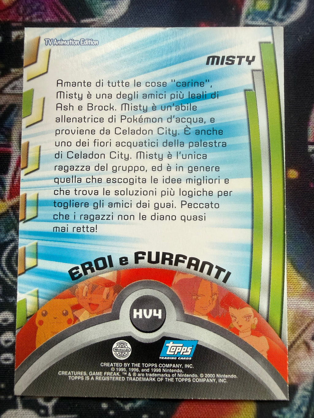 Tops Pokémon TV1 Misty No Holo