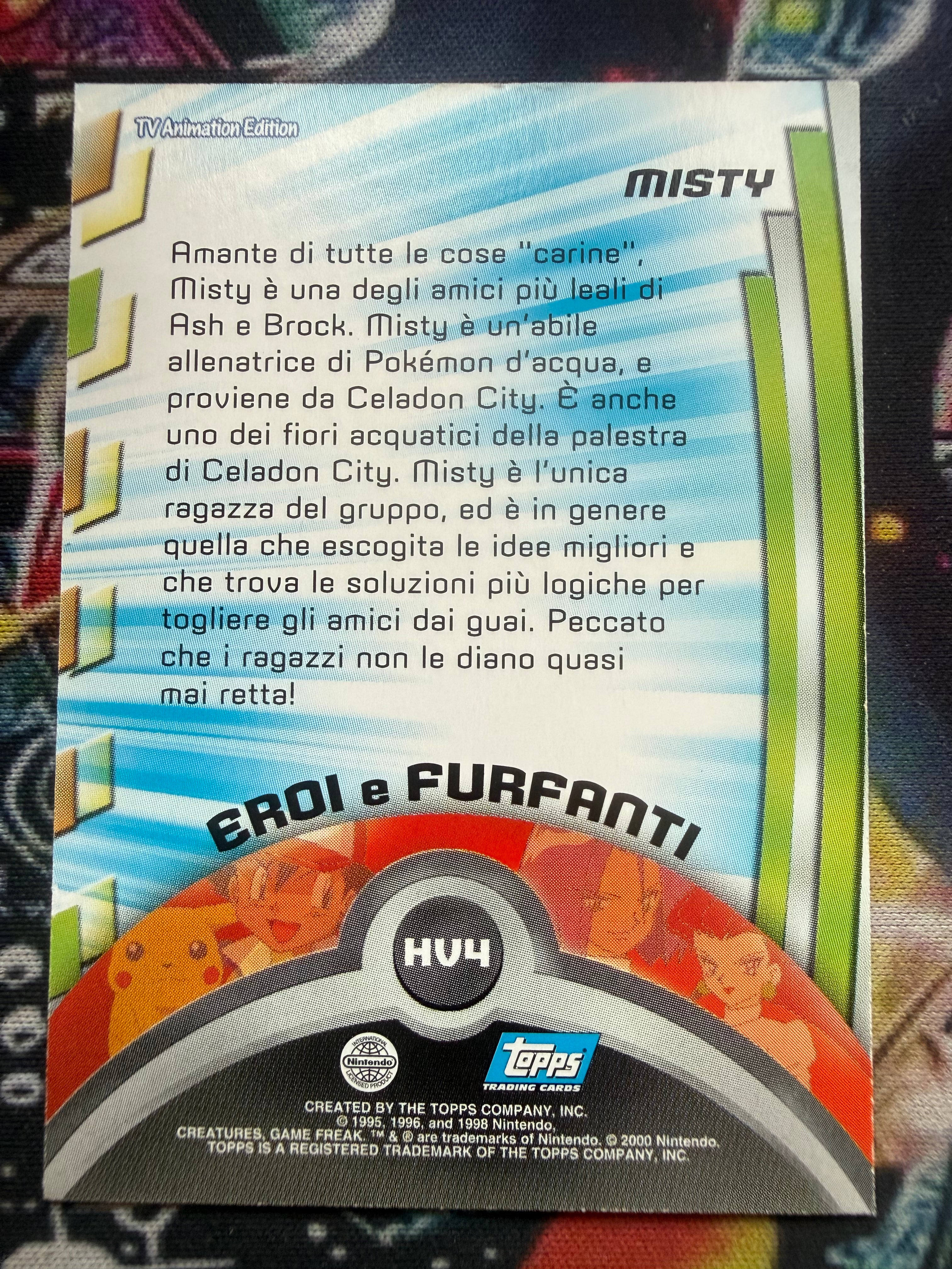 Tops Pokémon TV1 Misty No Holo