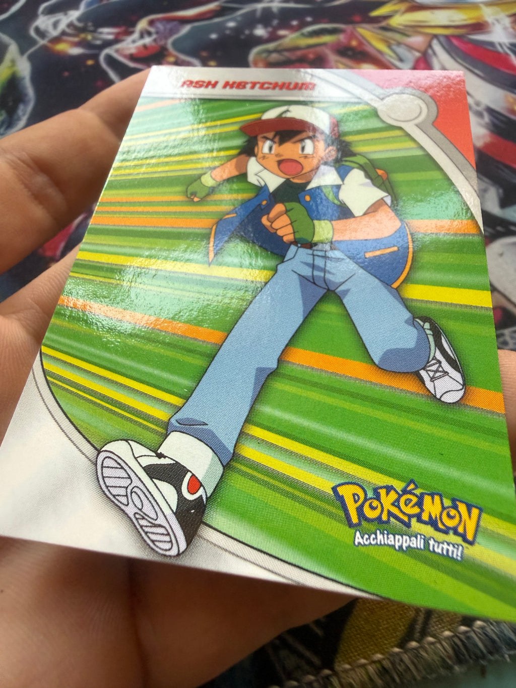 Tops Pokémon TV1 Ash Corre No Holo