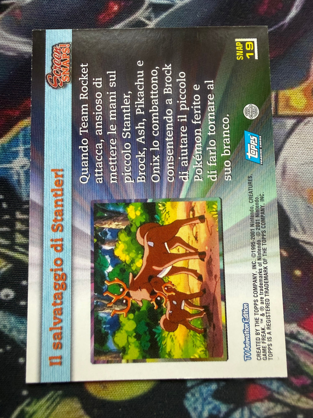 Tops Pokémon TV1 Brock e Alce No Holo
