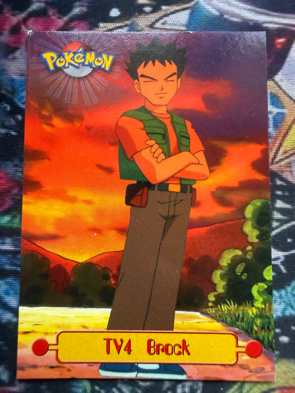 Tops Pokémon TV1 Brock tramonto No Holo