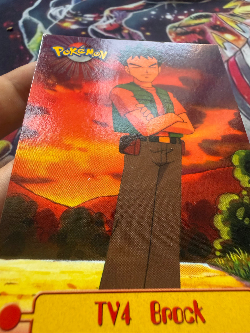 Tops Pokémon TV1 Brock tramonto No Holo