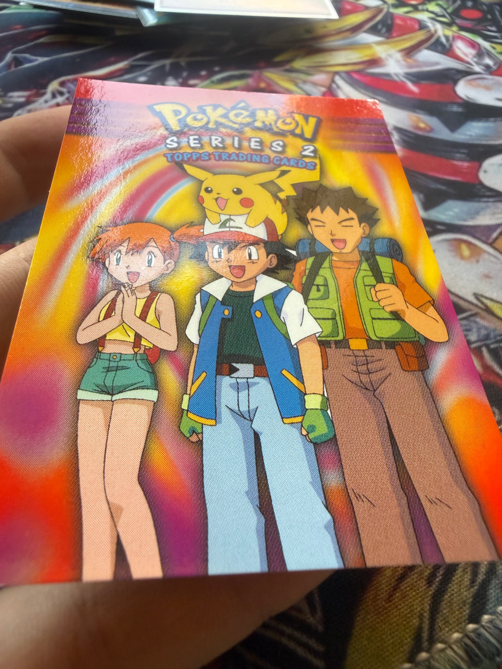 Tops Pokémon TV1 Ash Misty Brock No Holo