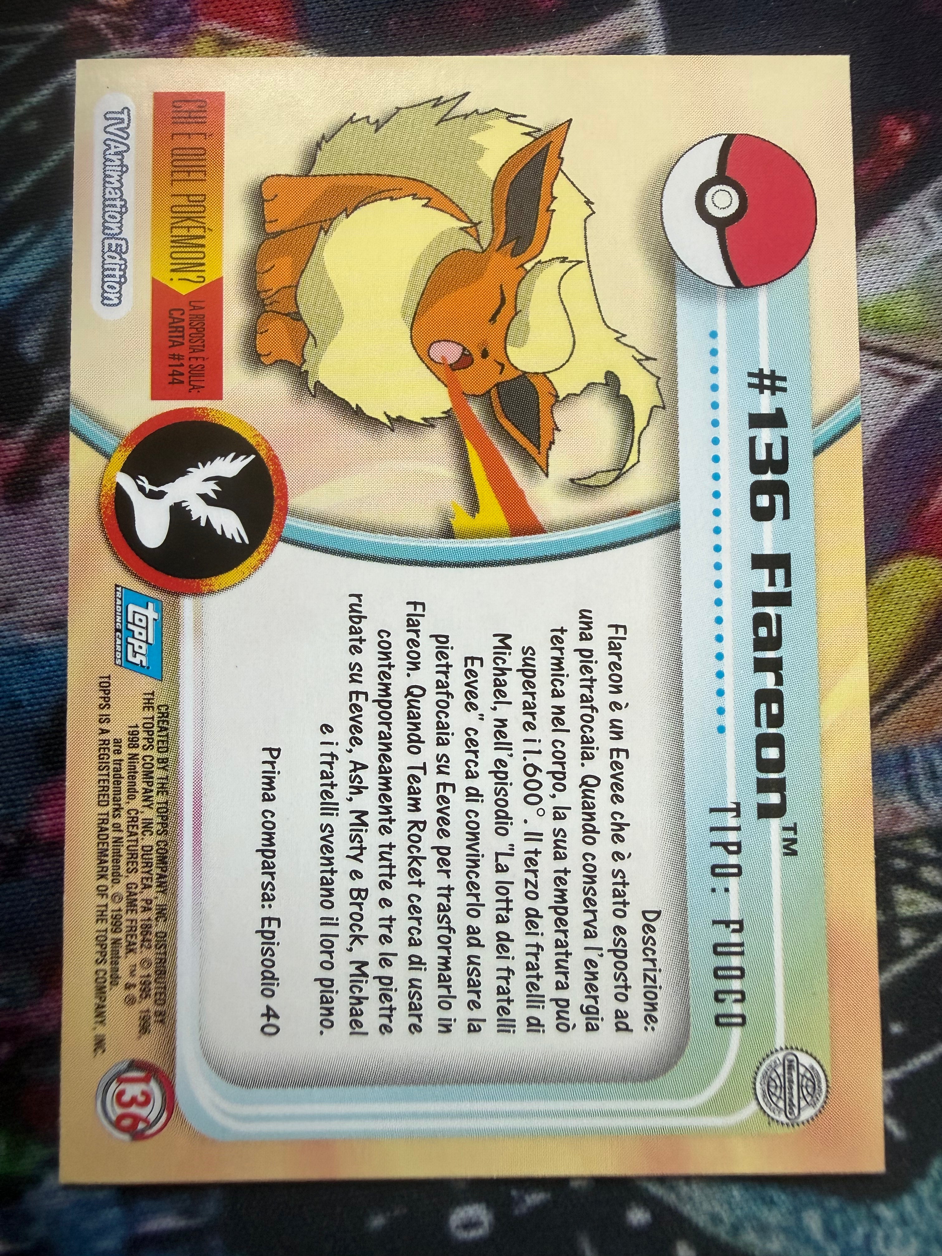Tops Flareon | EX | No Holo