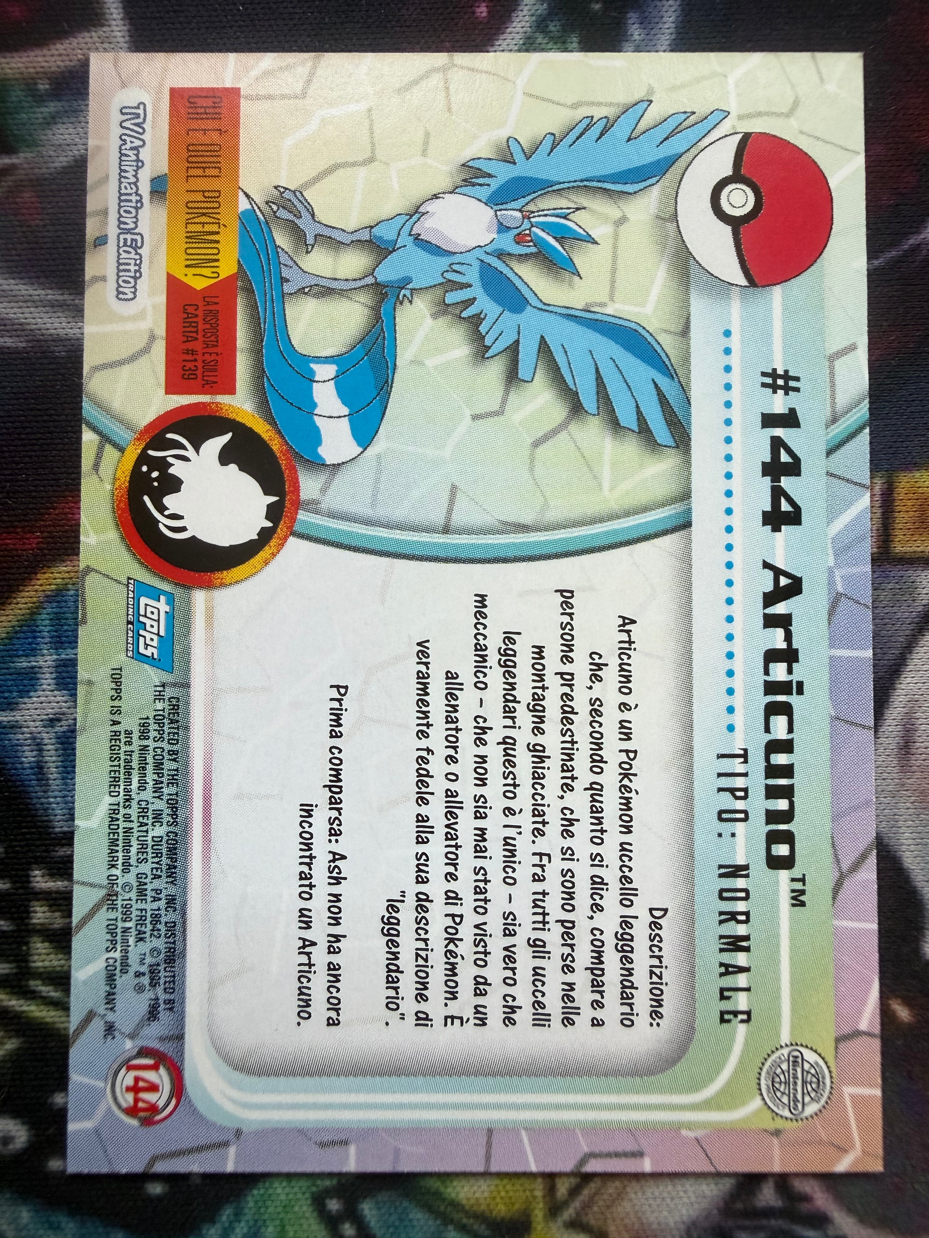 Tops Articuno | EX | No Holo