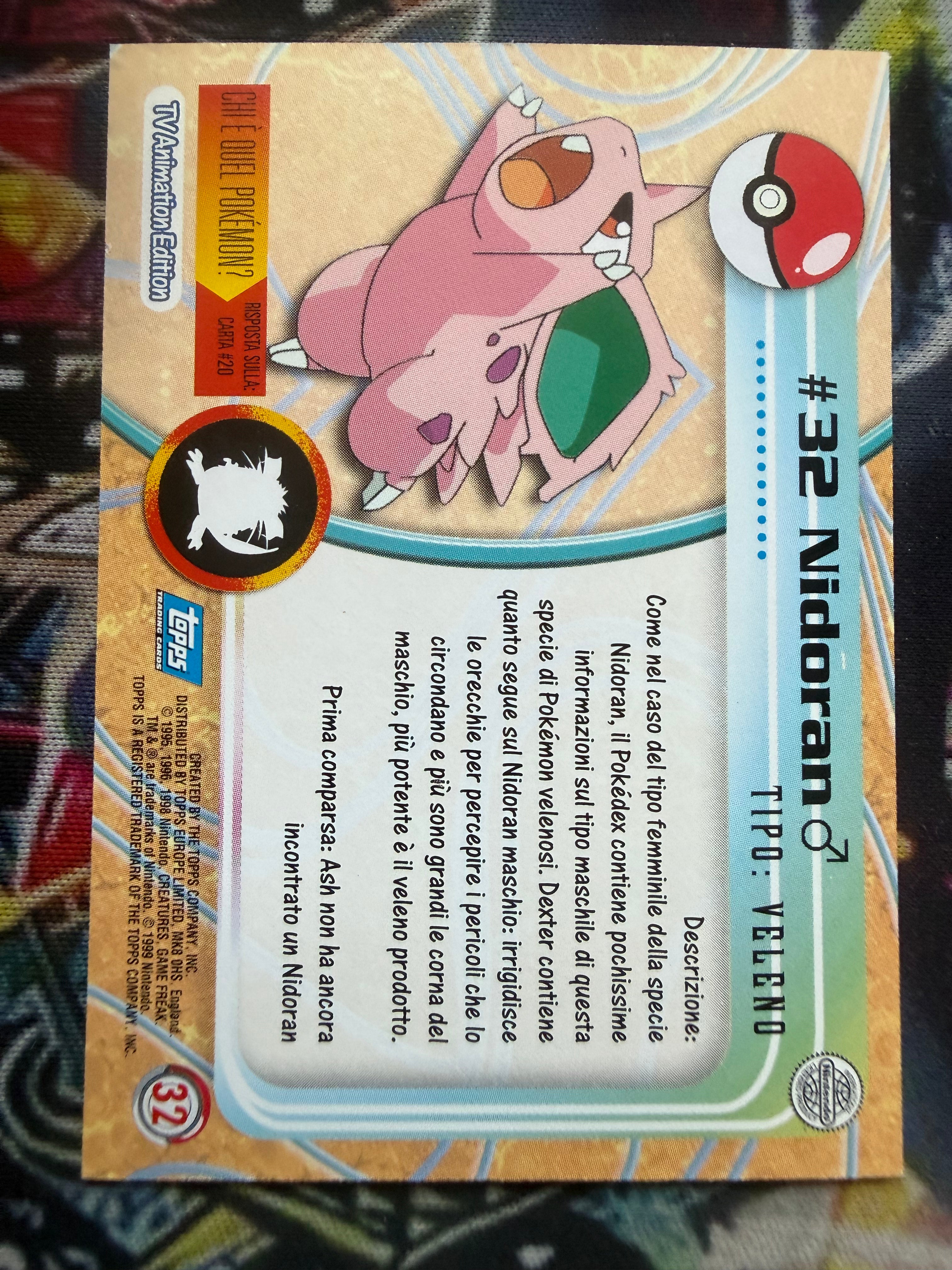 Tops Nidoran holo | EX | Holo