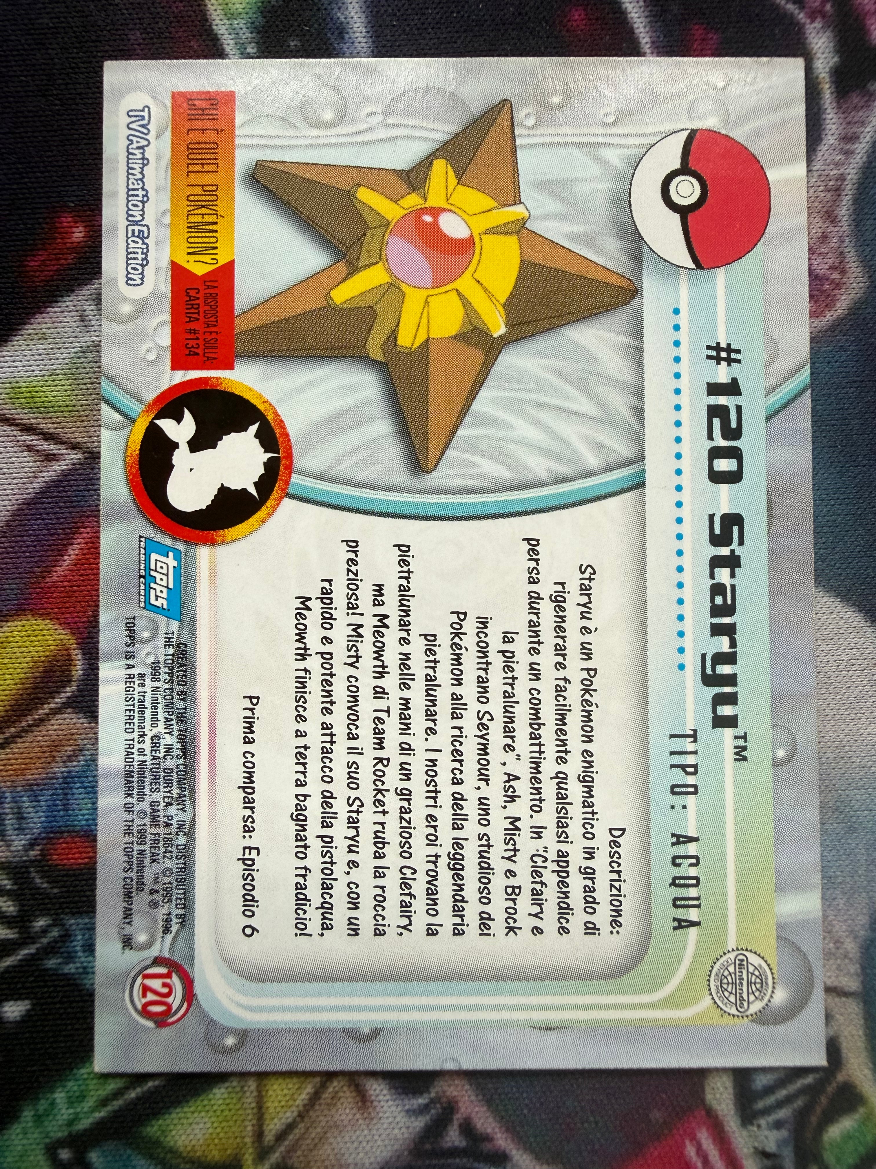 Tops Staryu Holo – Carta Pokémon EX (Excellent)