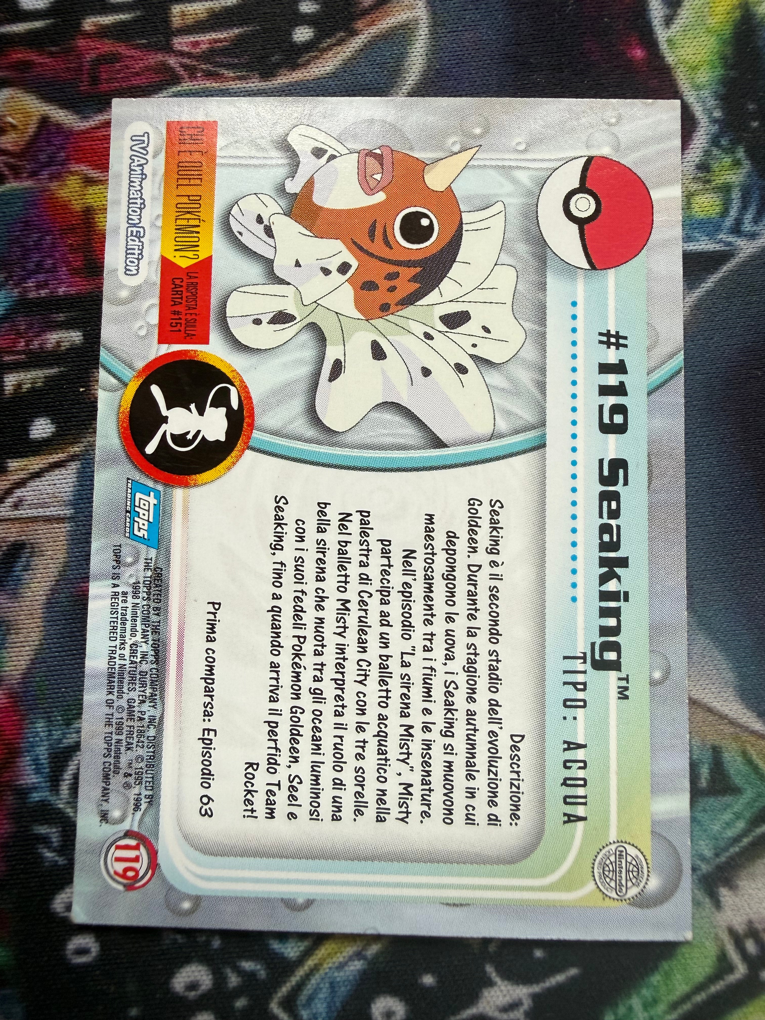 Tops Seaking Holo – Carta Pokémon EX (Excellent)