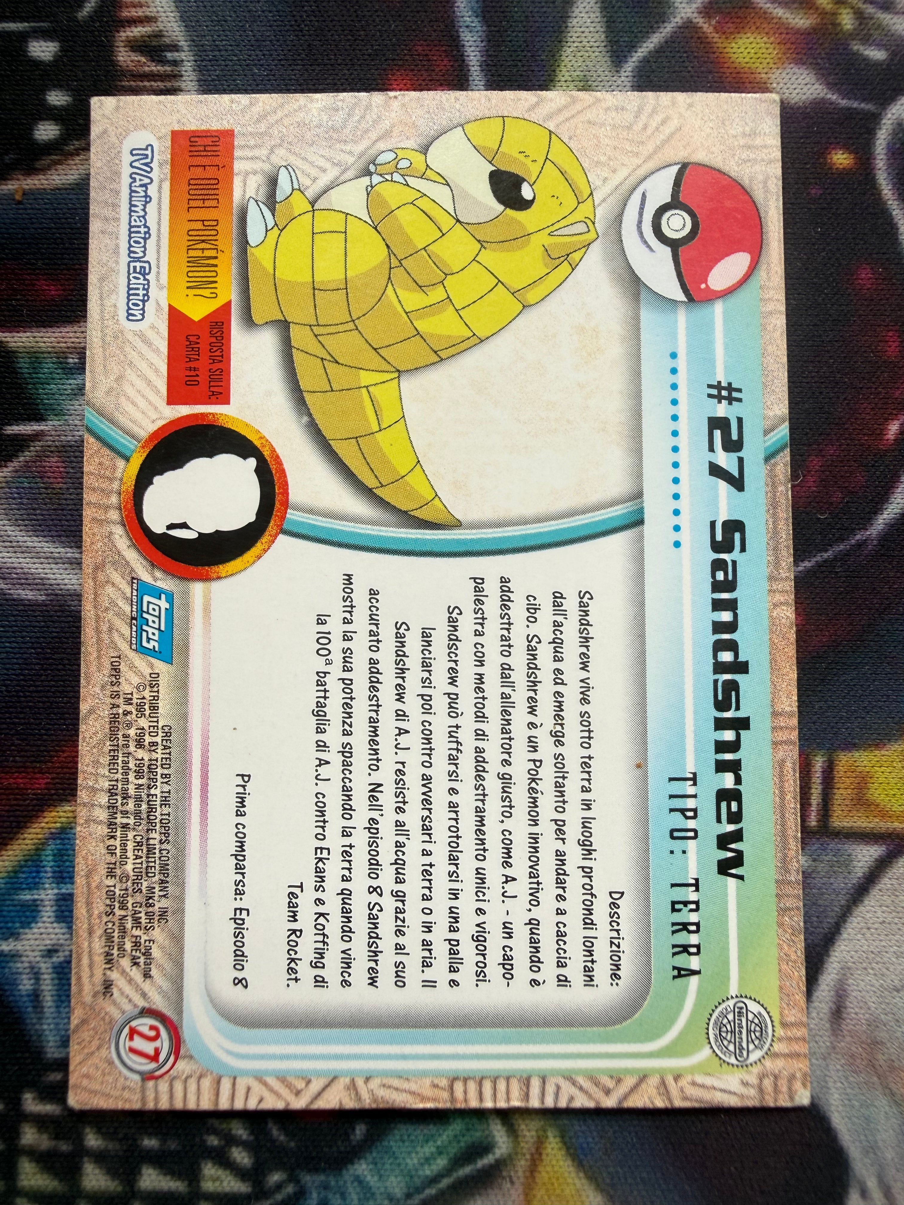 Tops Sandshrew | EX | No Holo