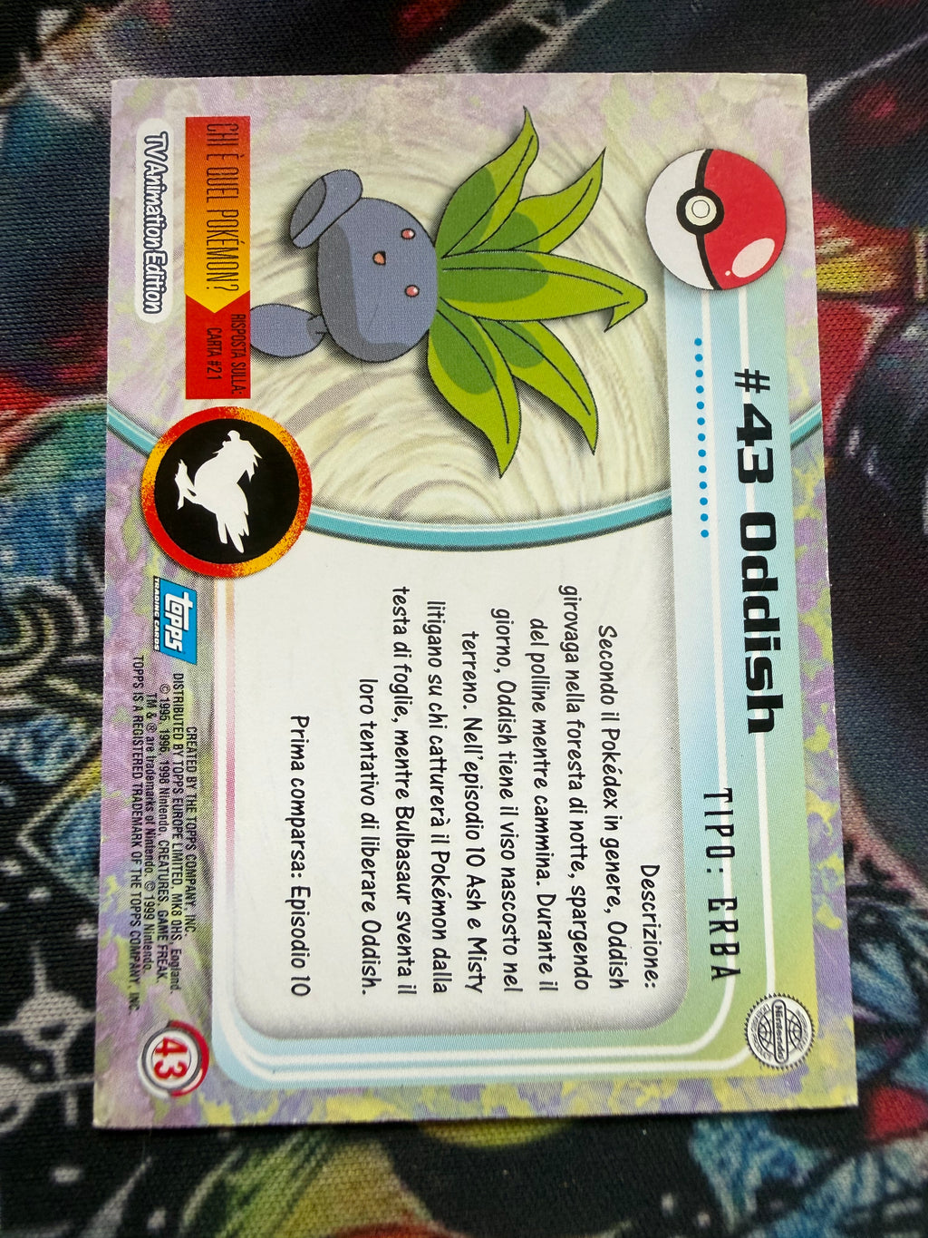 Tops Oddish holo | EX | Holo
