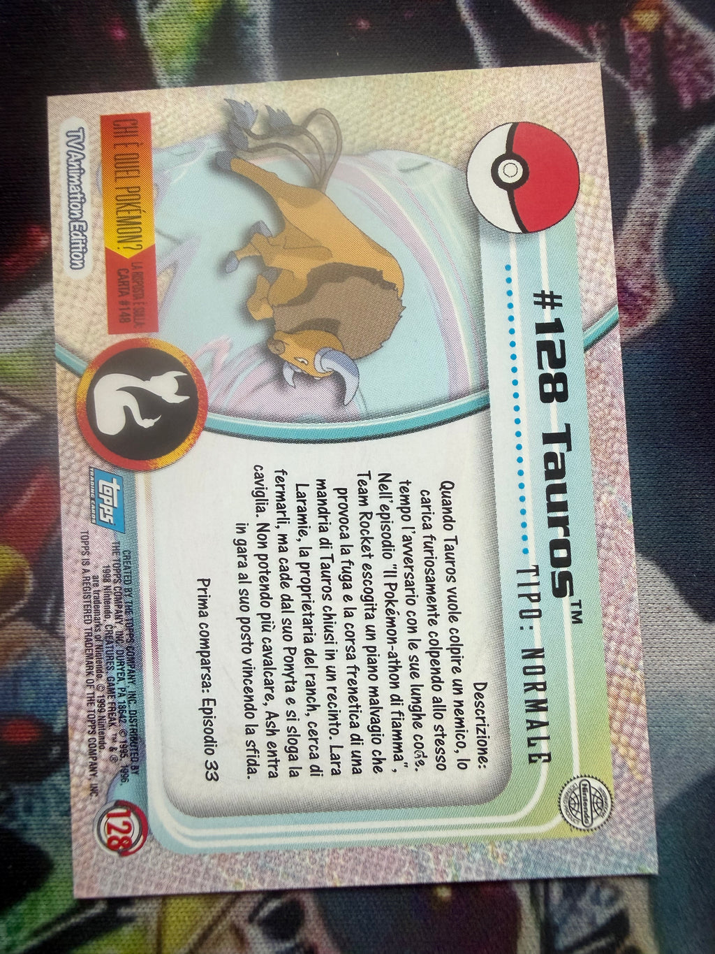 Tops Tauros No Holo - EX (Excellent)