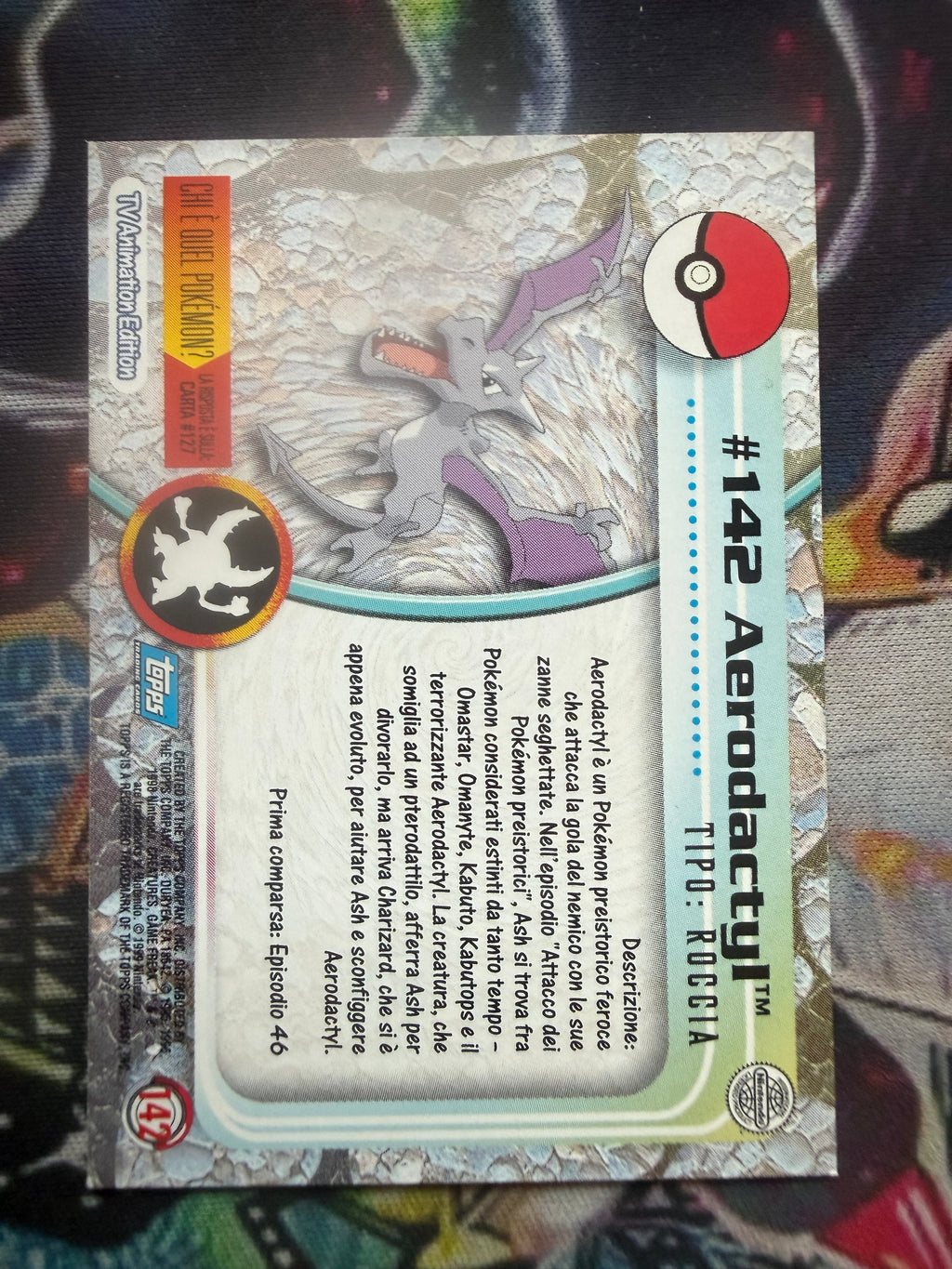 Tops Aerodactyl No Holo - EX (Excellent)