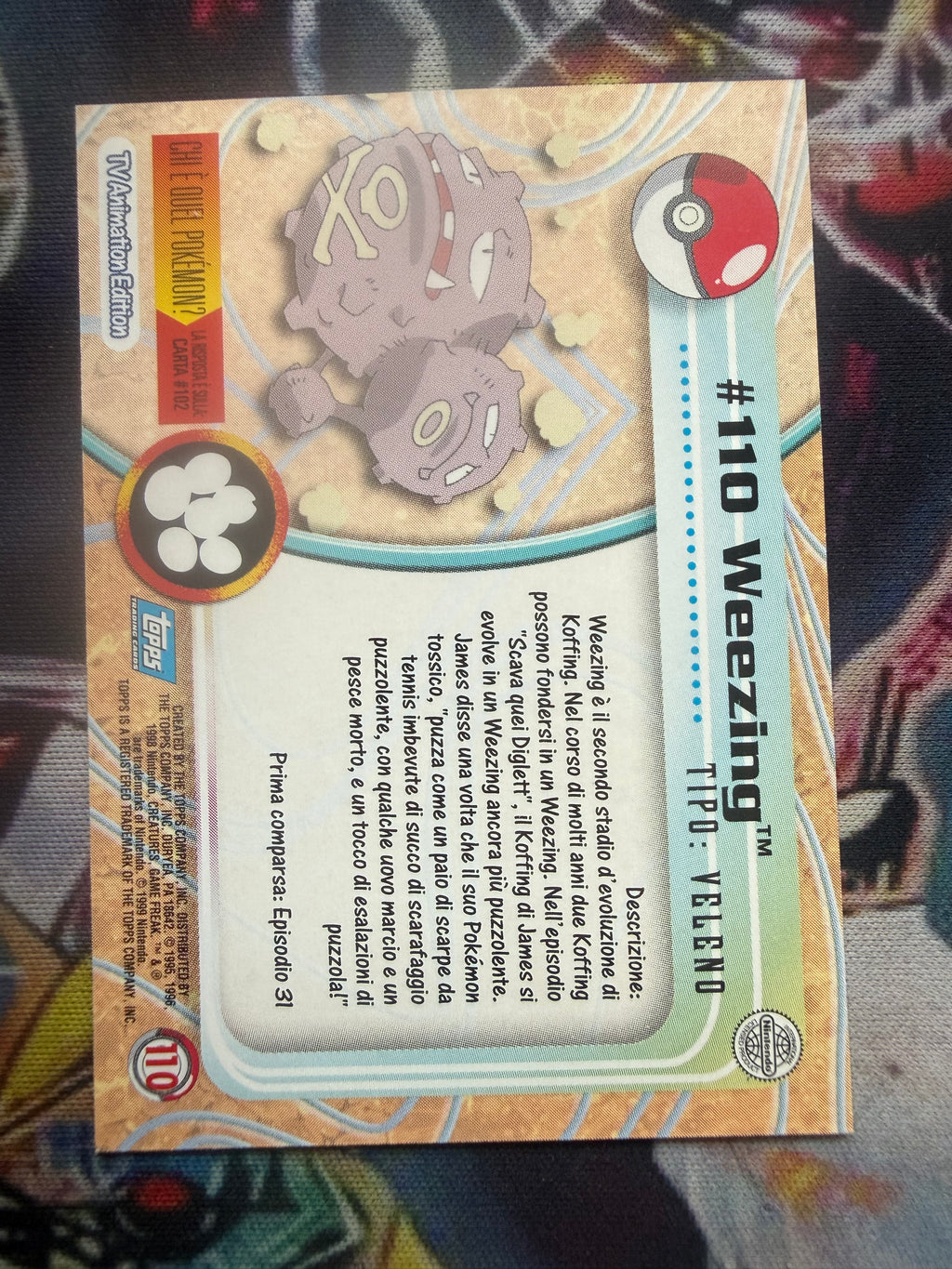 Tops Weezing No Holo - EX (Excellent)