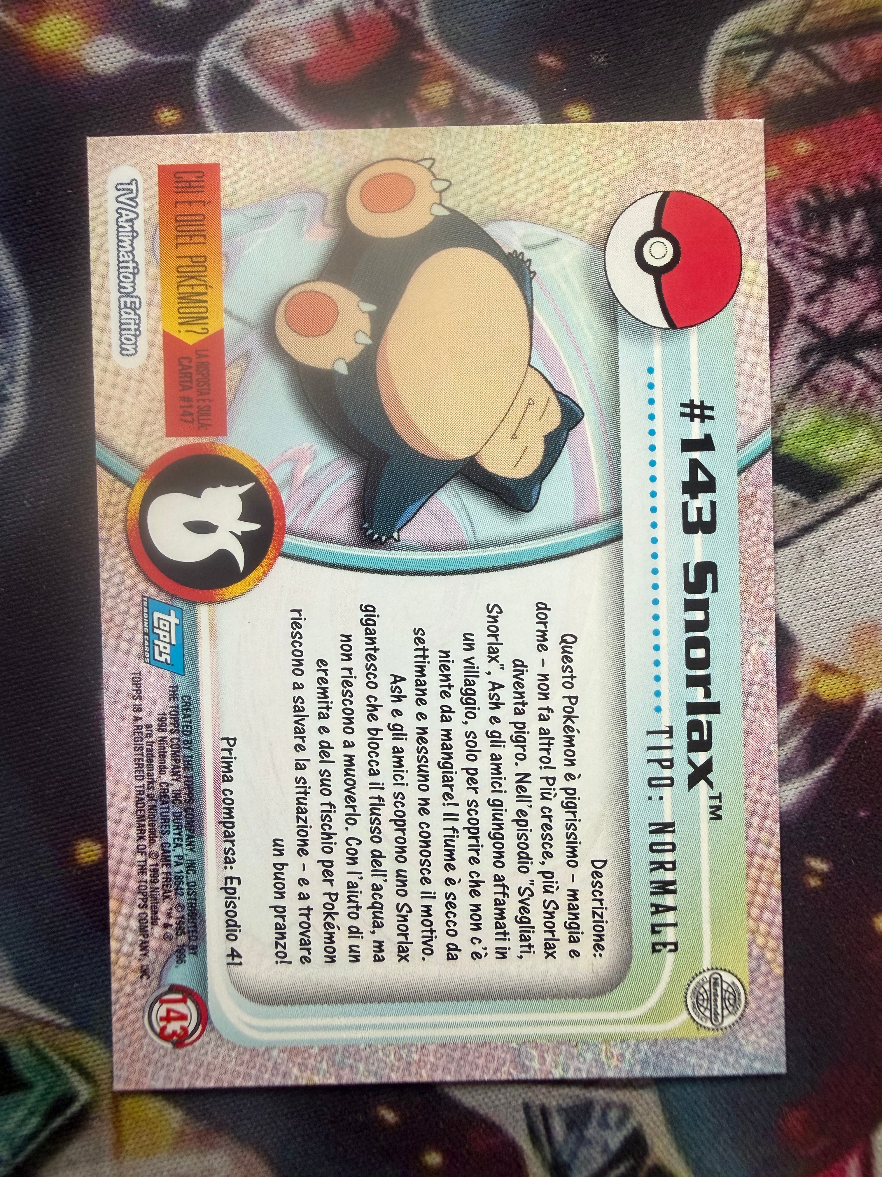 Tops Snorlax No Holo - EX (Excellent)