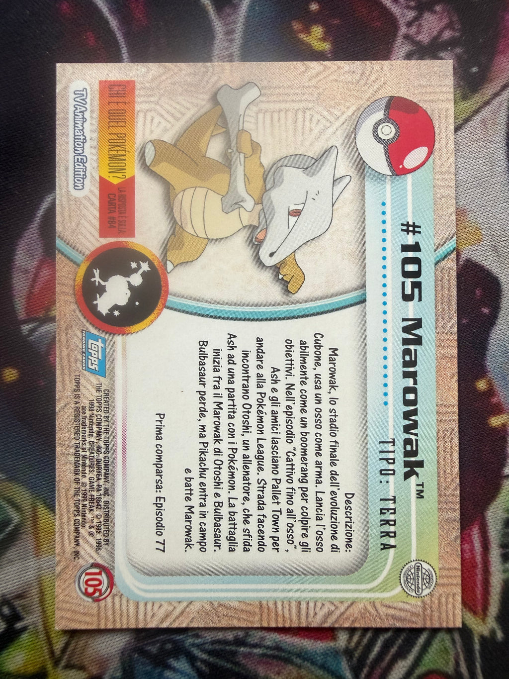 Tops Marowak No Holo - EX (Excellent)