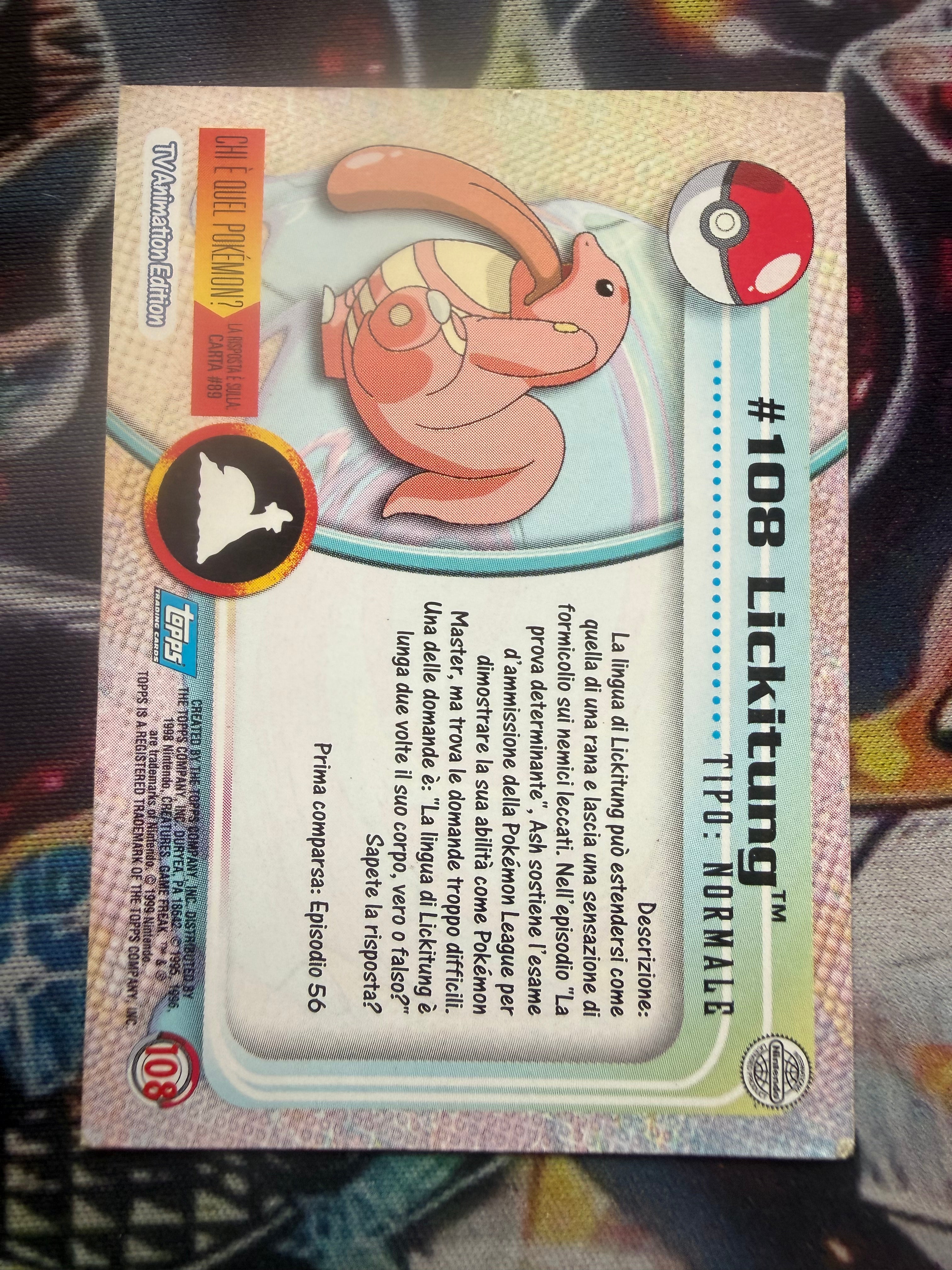 Tops Lickitung No Holo - EX (Excellent)