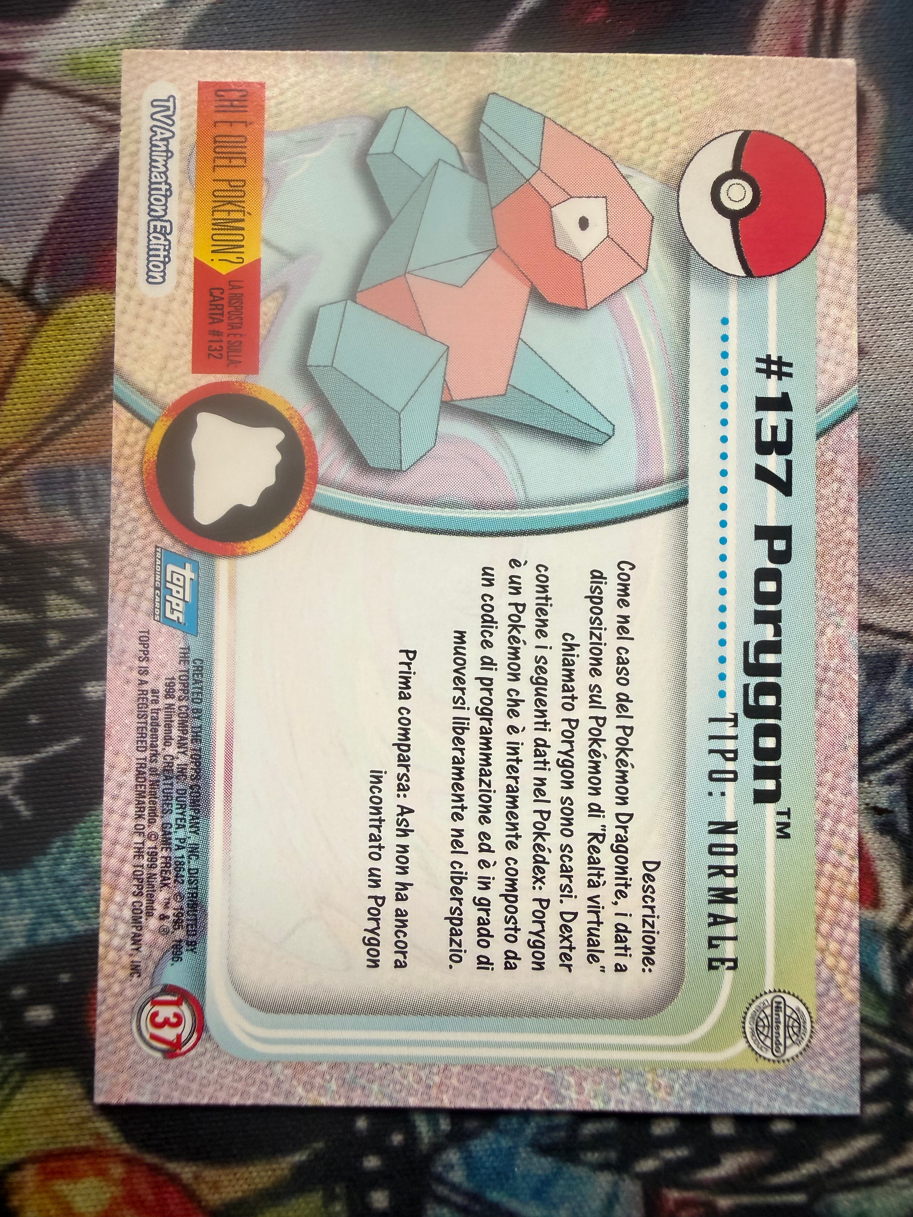 Tops Porygon No Holo - EX (Excellent)