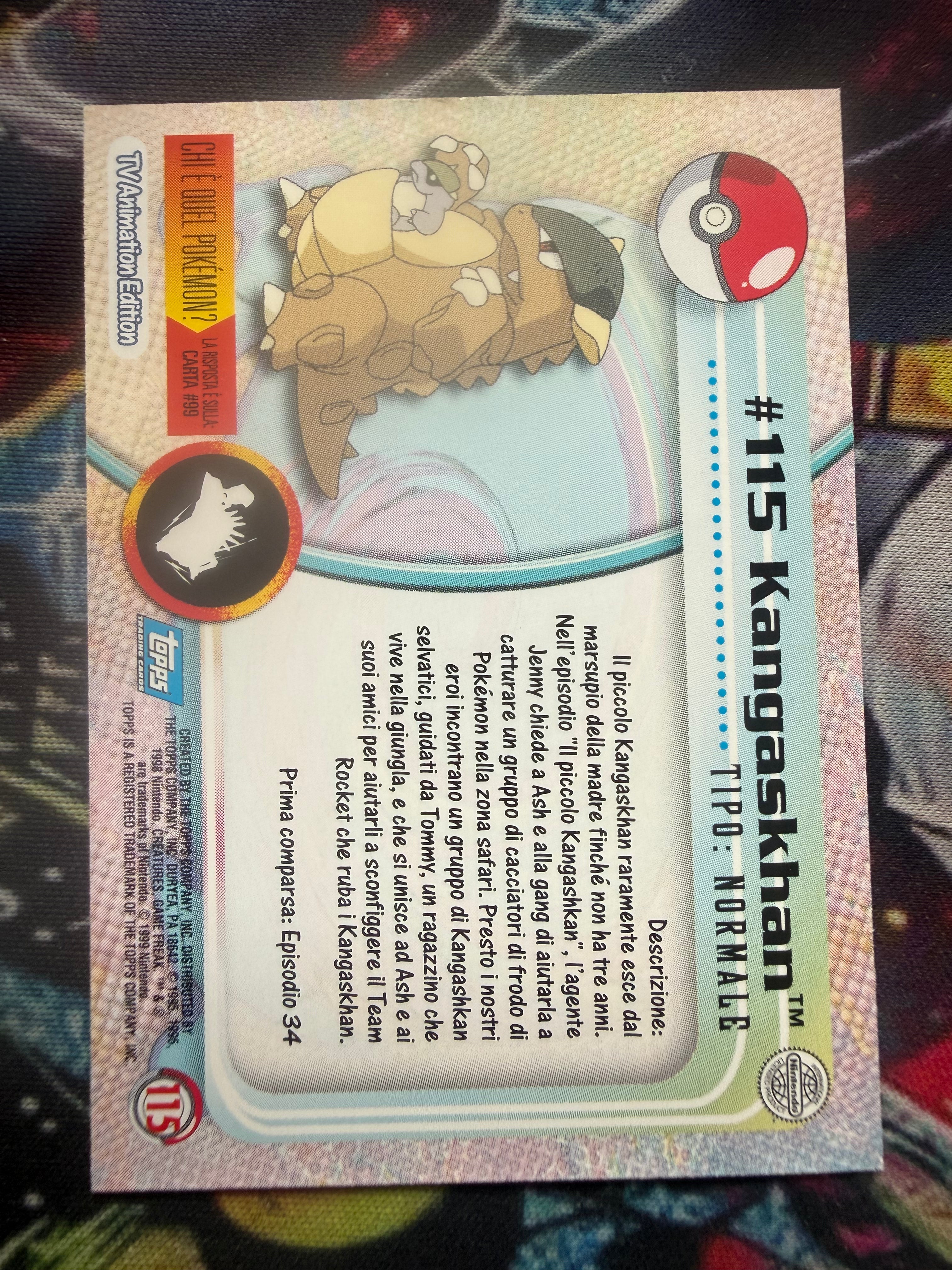 Tops Kangaskhan No Holo - EX (Excellent)
