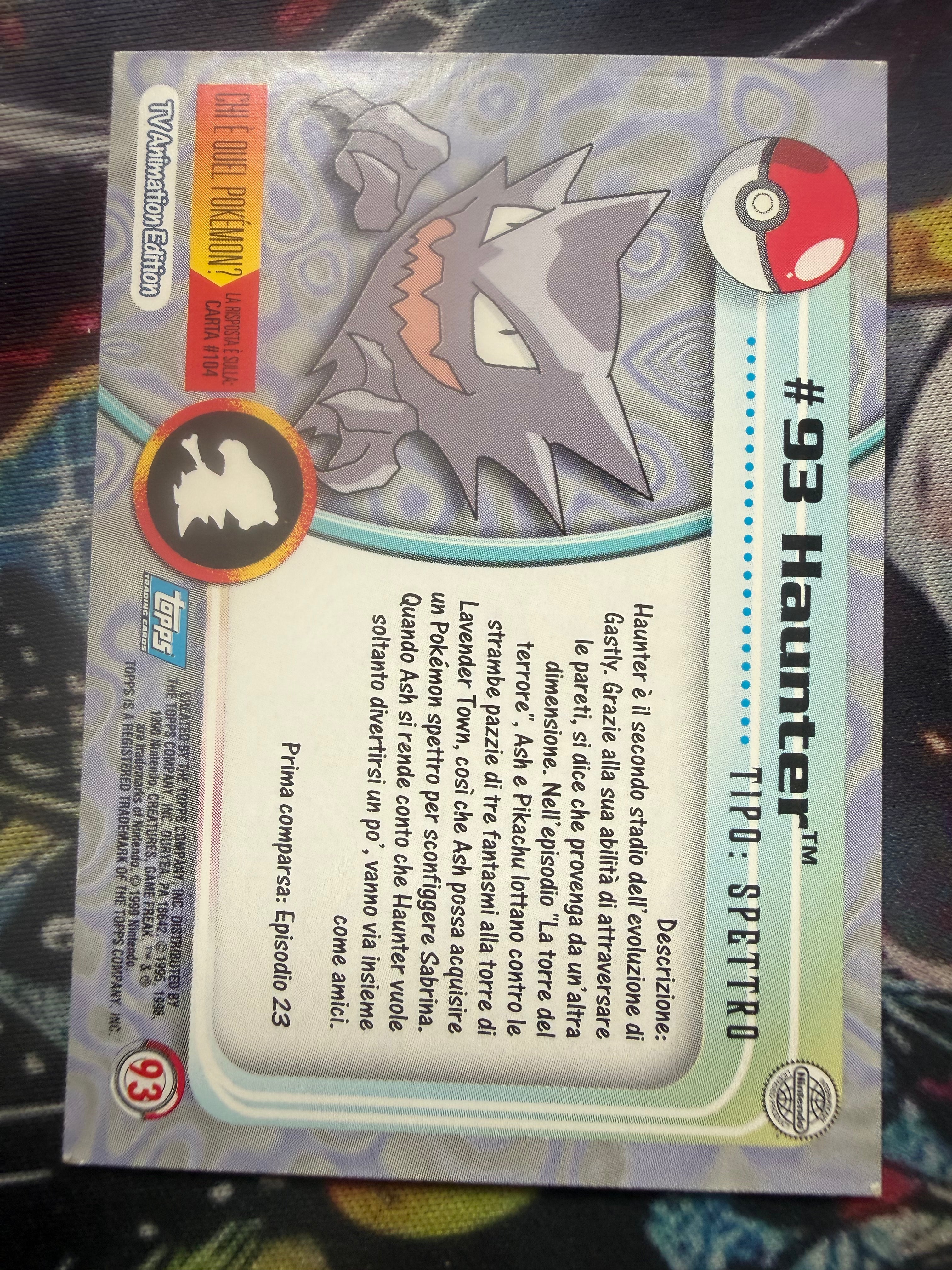 Tops Haunter No Holo - EX (Excellent)