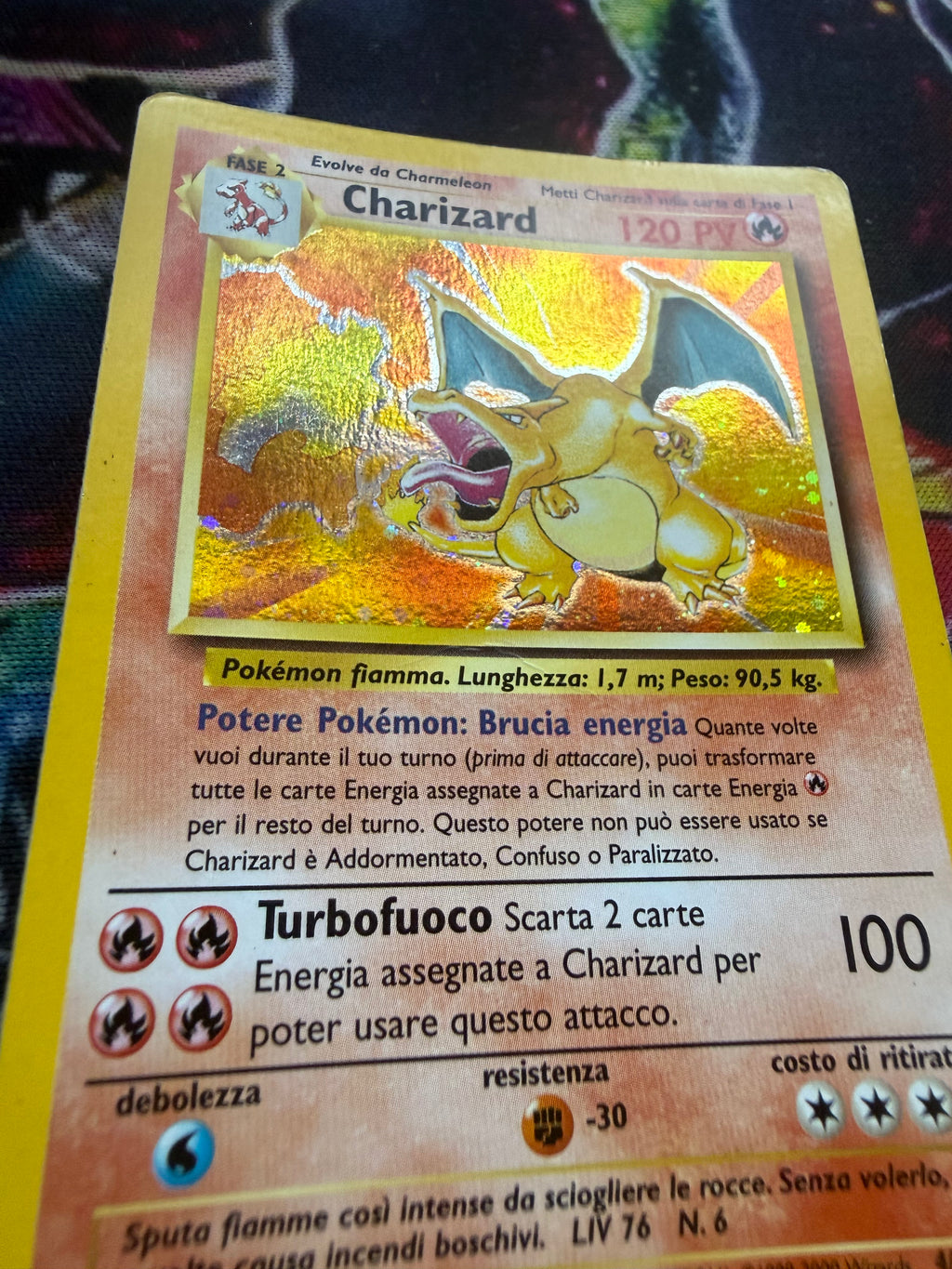 Charizard set base holo italiano