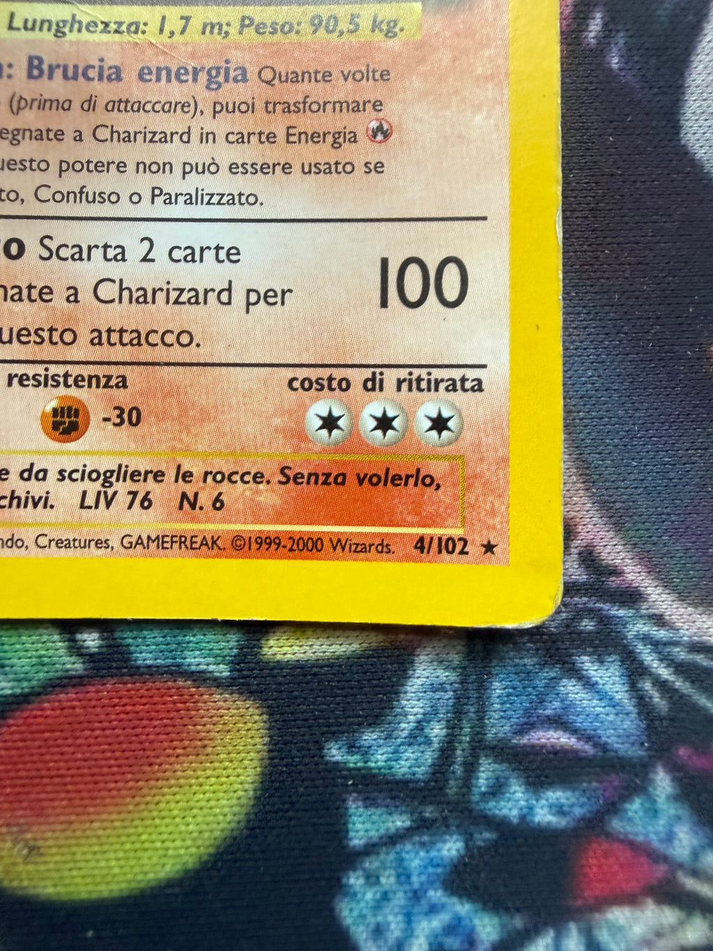 Charizard set base holo italiano