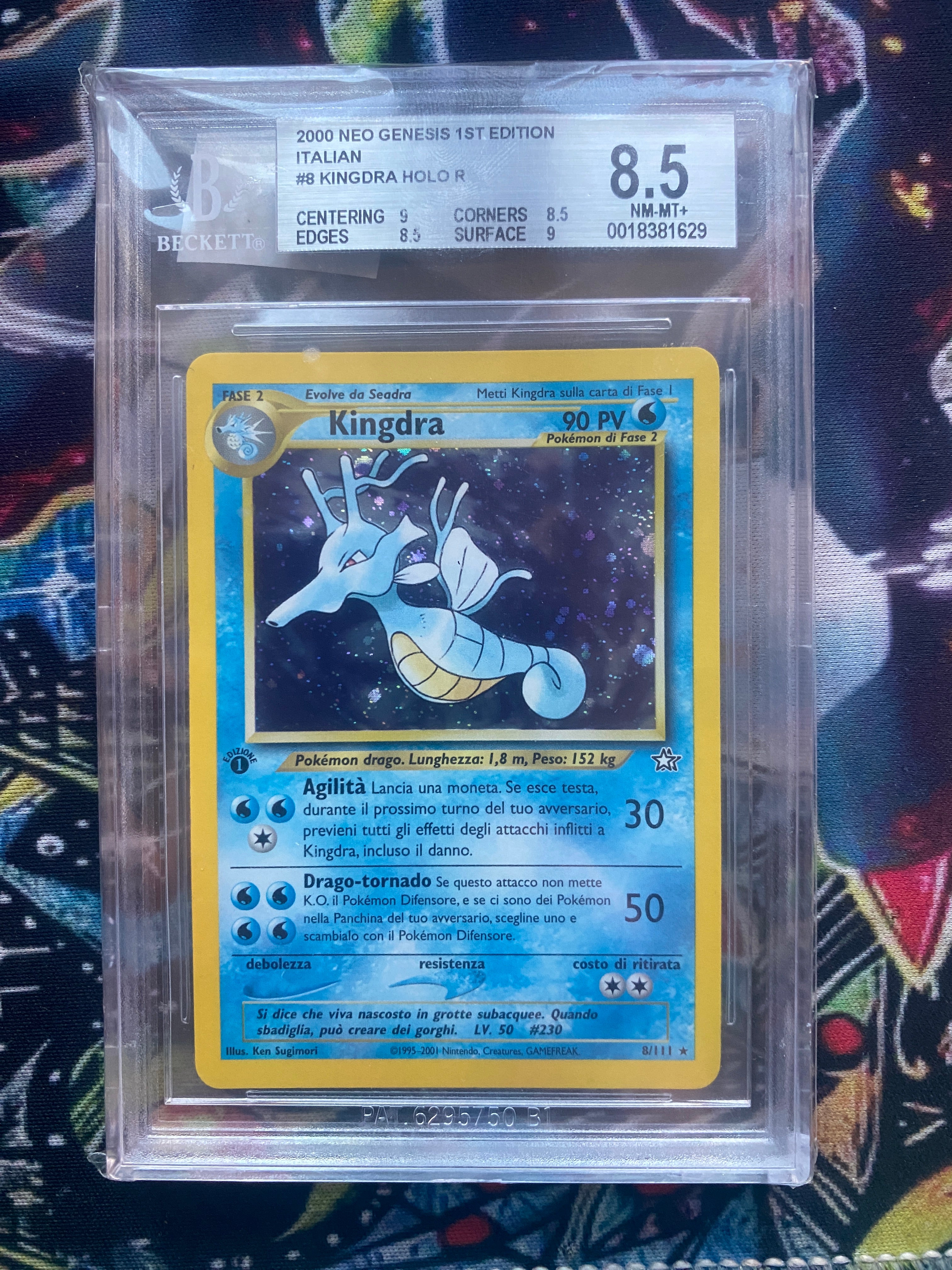 Kingdra 1a Edizione Neo Genesis BGS 8.5 Pop 5