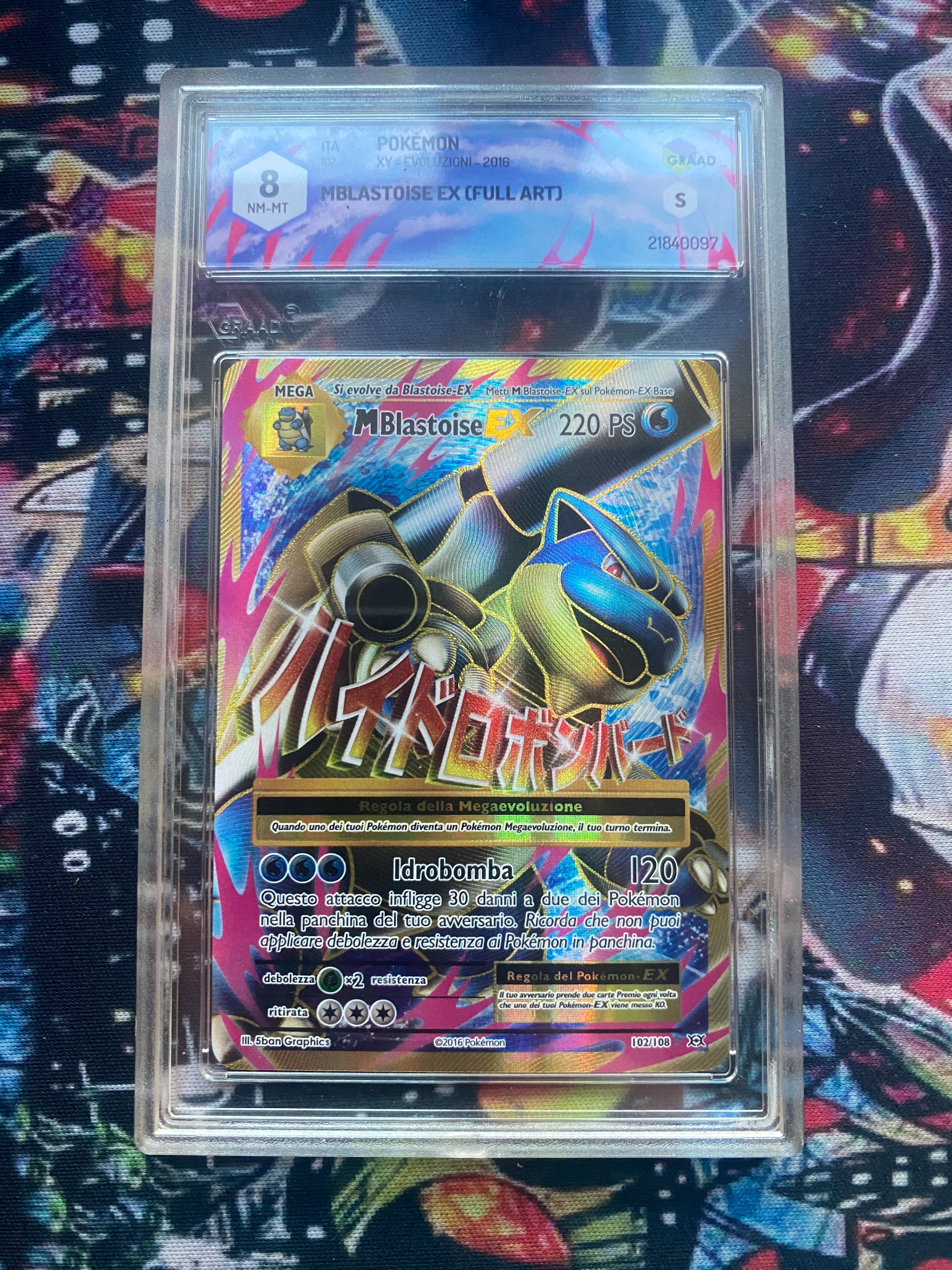 M Blastoise EX XY Evoluzioni 2016 ITA GRAAD 8