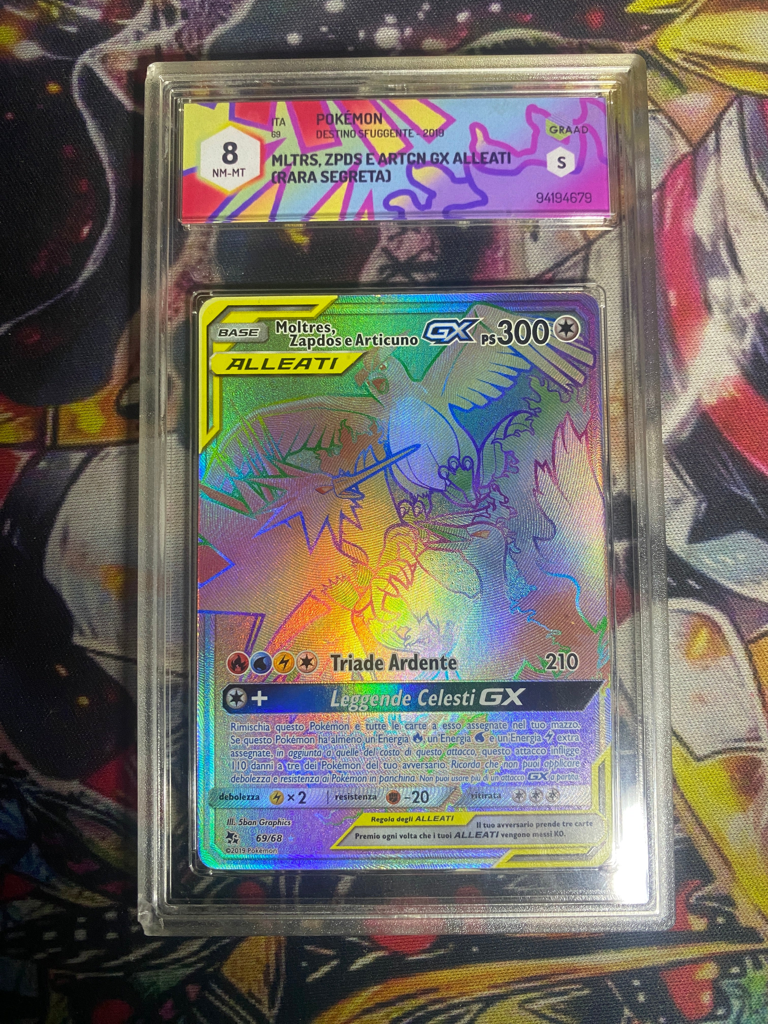 Moltres Zapdos Articuno GX Alleati ITA GRAAD 8
