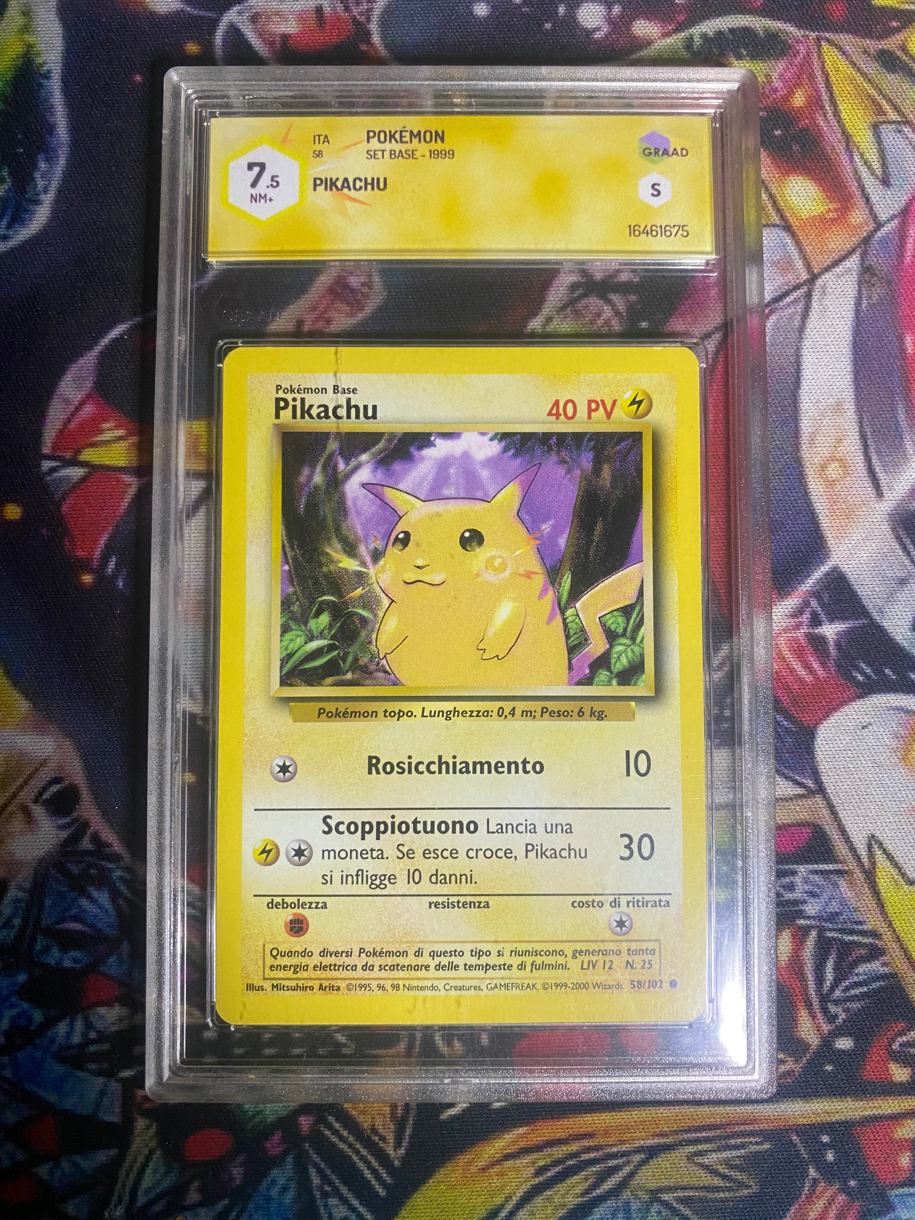 Pikachu Set Base 1999 GRAAD 7.5