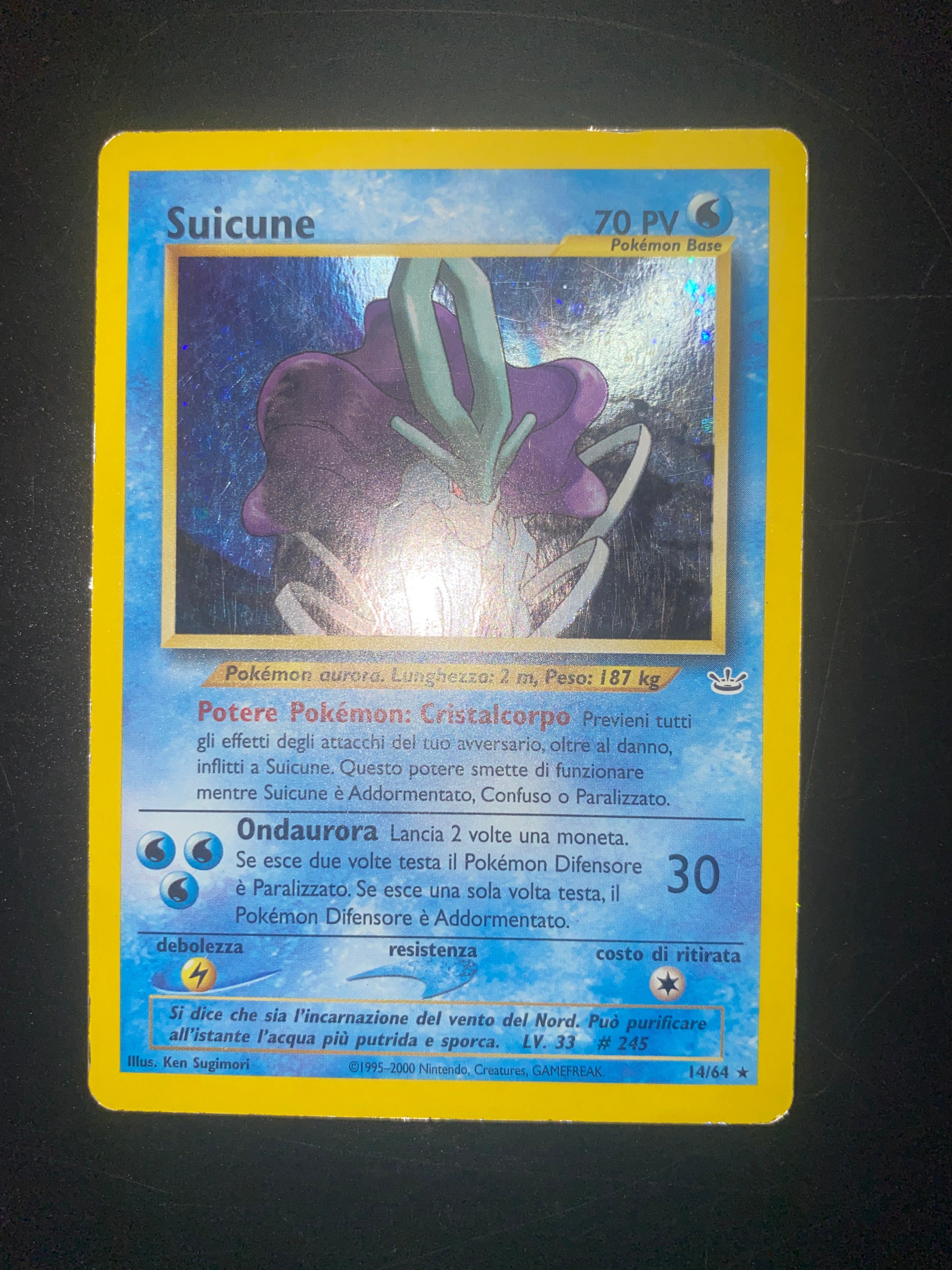 Suicune 14/64 ITA Holo Neo Revelation GOOD