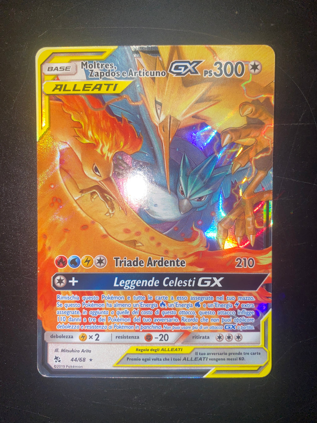 Moltres Zapdos Articuno GX 44/68 ITA Near Mint