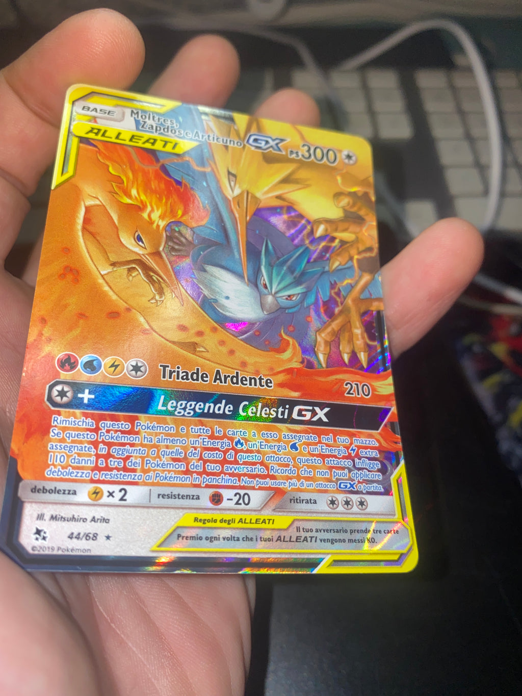 Moltres Zapdos Articuno GX 44/68 ITA Near Mint