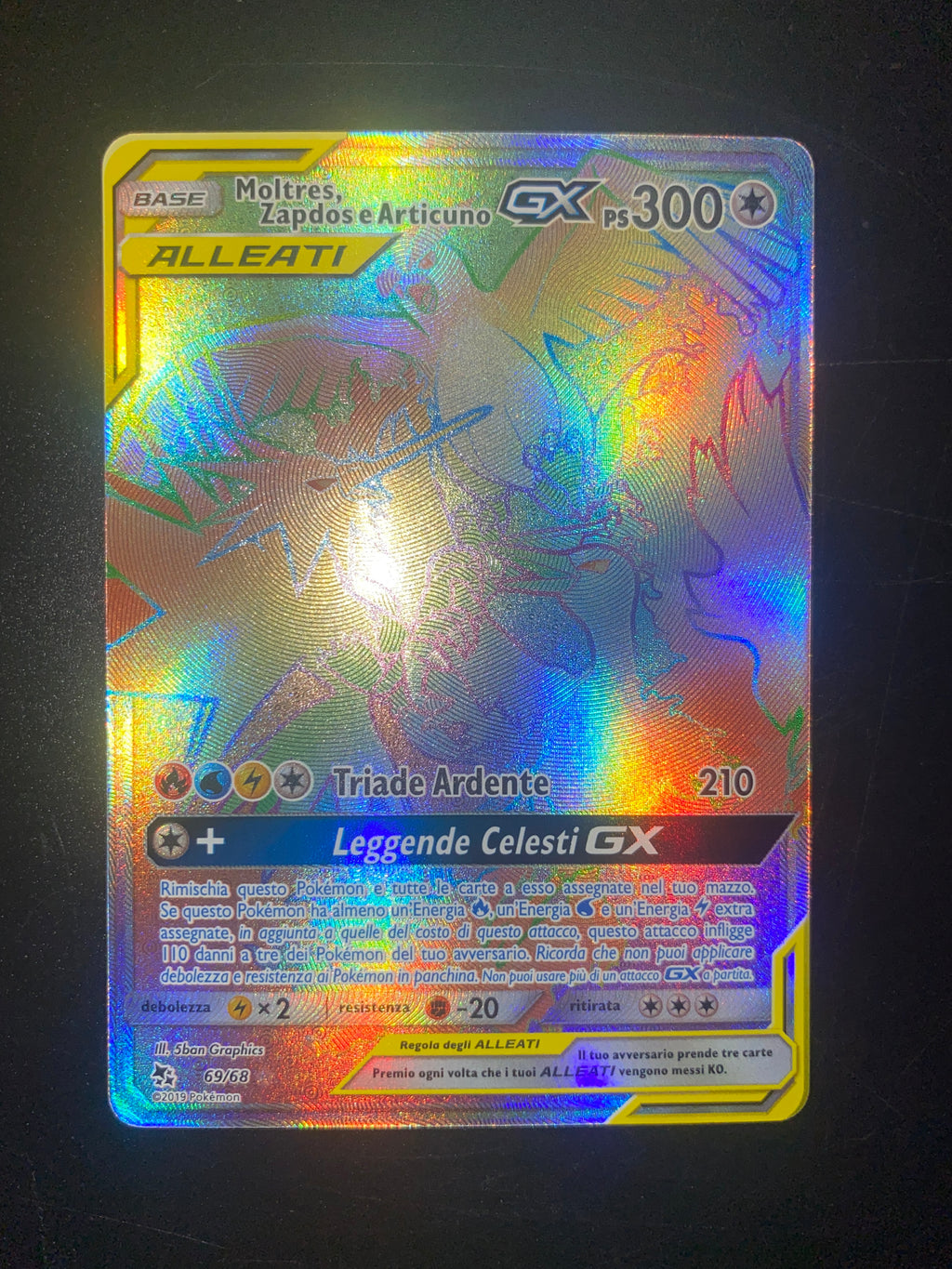 Moltres Zapdos Articuno GX ITA Near Mint