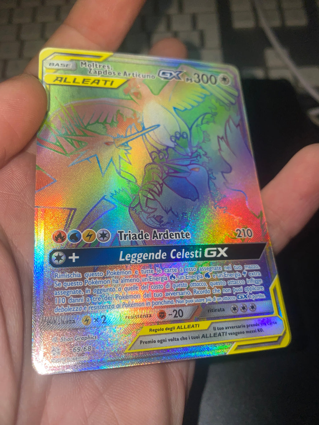 Moltres Zapdos Articuno GX ITA Near Mint