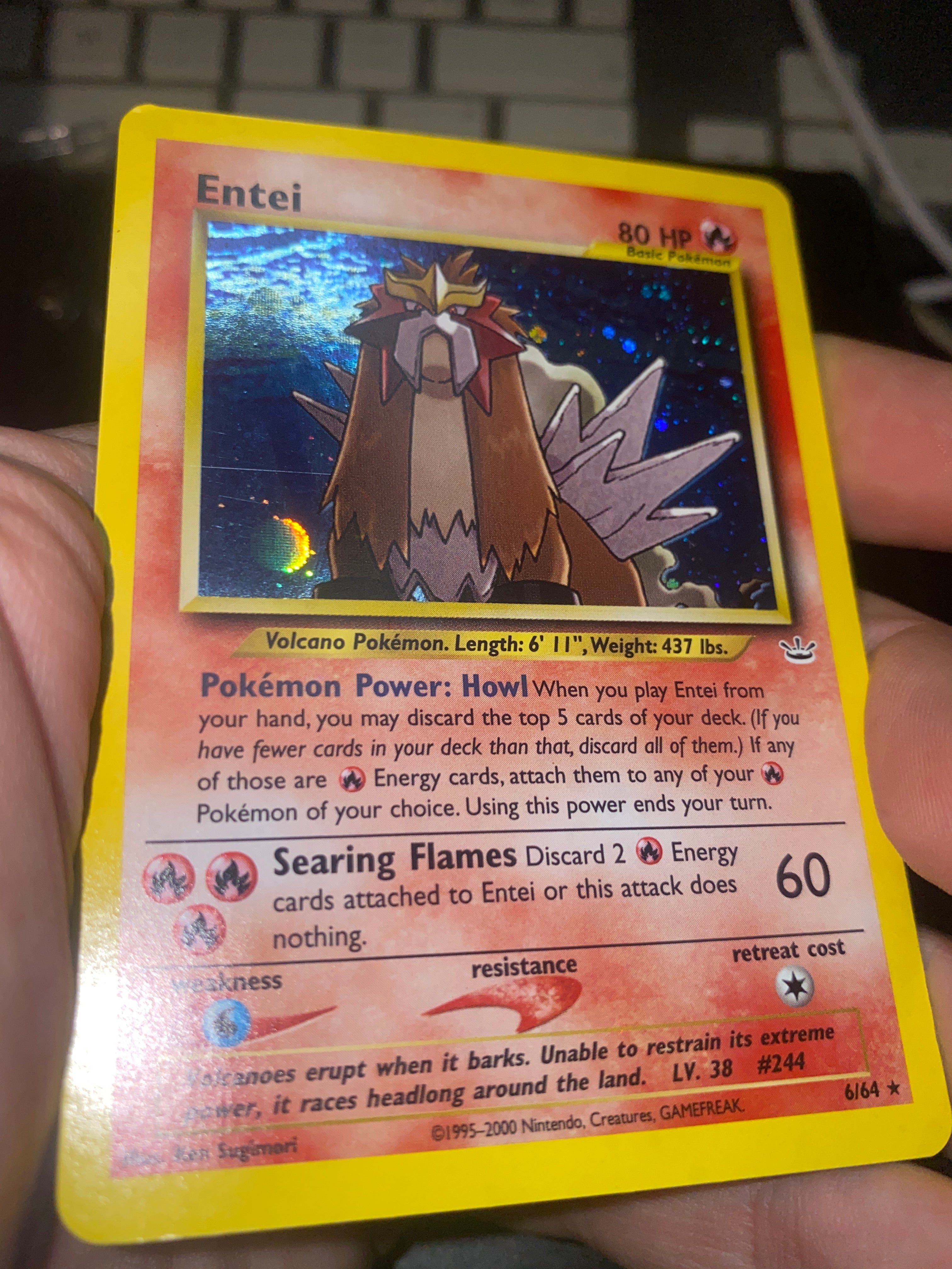 Entei ENG Holo 6/64 Neo Revelation EX+