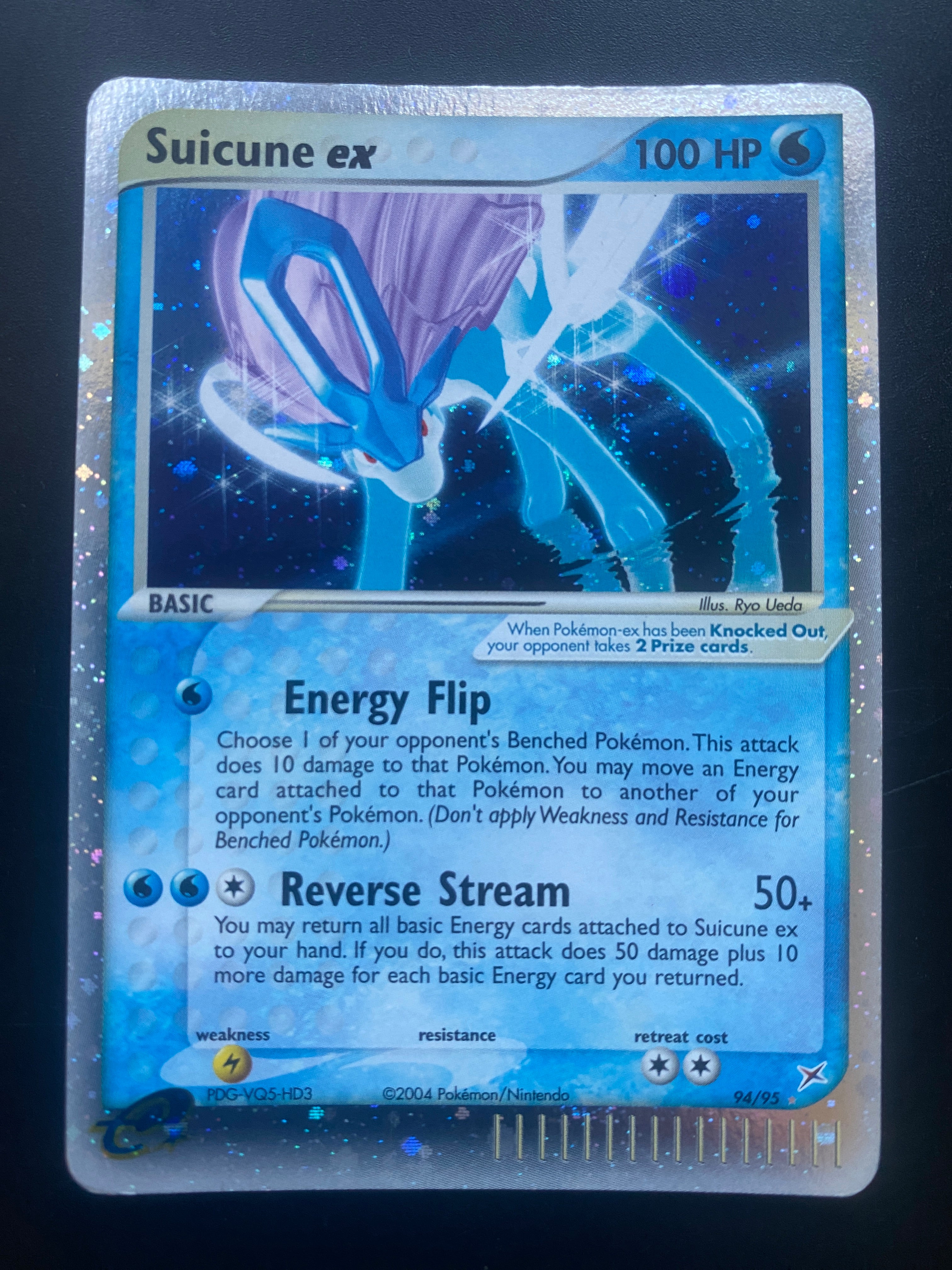 Suicune EX ENG 94/95 GOOD+ Legend Maker
