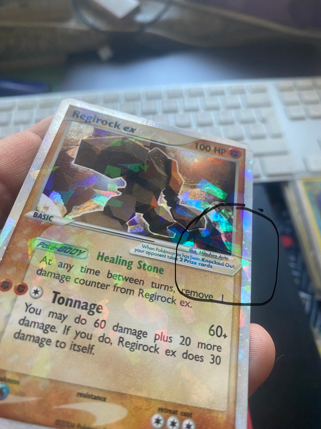 Regirock EX ENG 98/101 GOOD+ (Grinza Frontale)