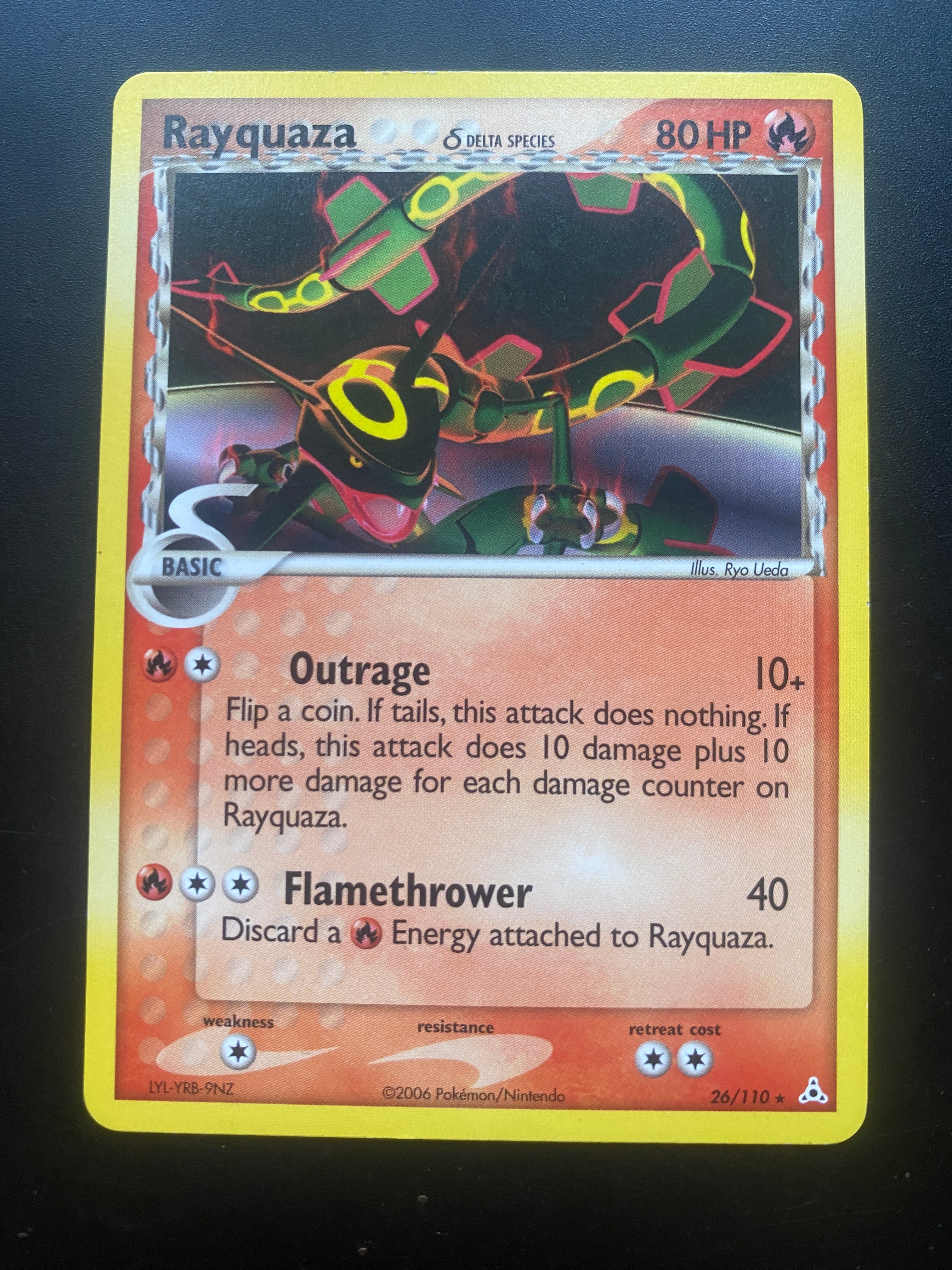 Rayquaza Specie Delta No Holo 26/110 ENG Near Mint