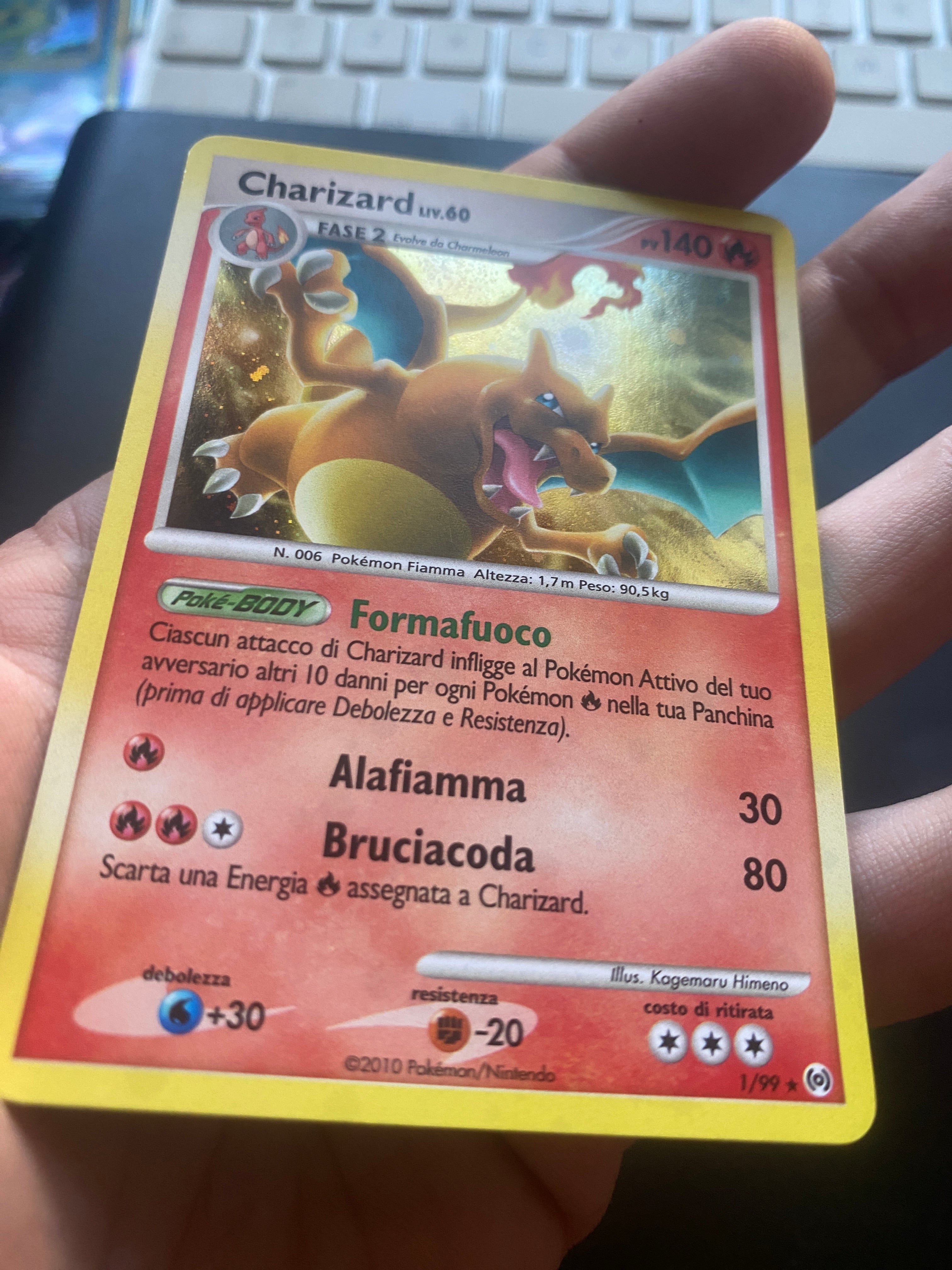 Charizard Lv.60 1/99 ITA Near Mint Platinum Arceus