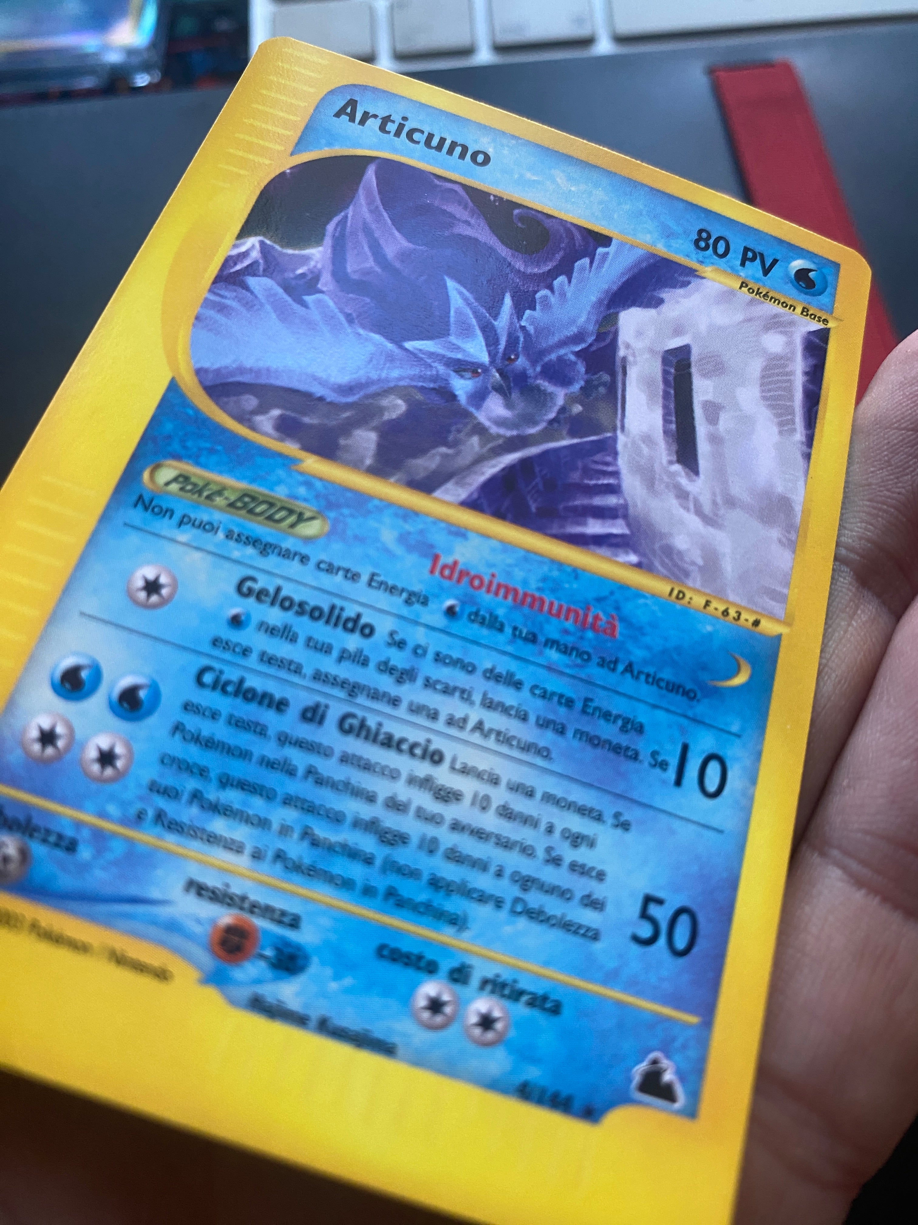 Articuno Skyridge 4/144 No Holo ITA Near Mint