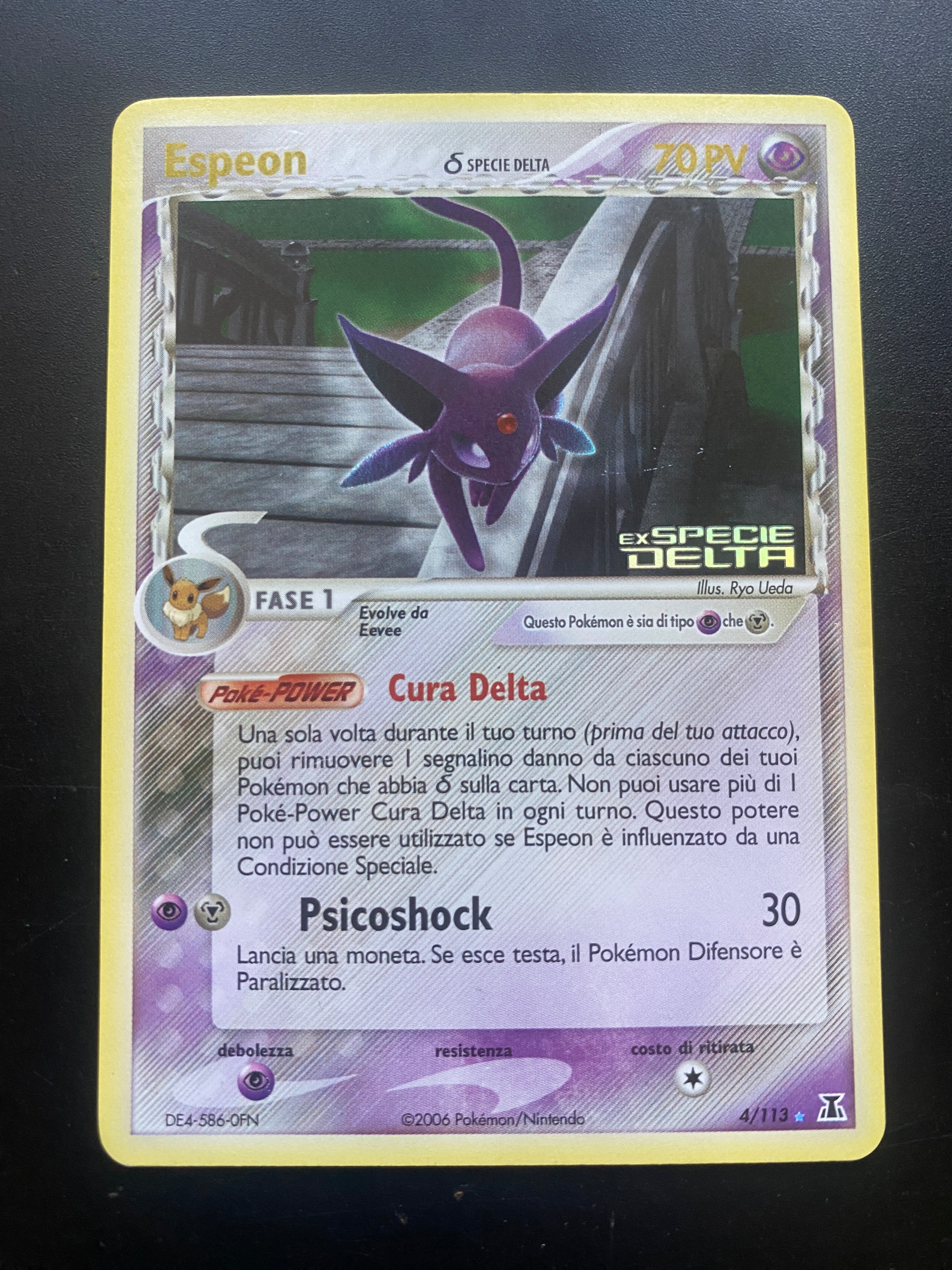 Espeon EX Specie Delta Stamped ITA 4/113 Near Mint